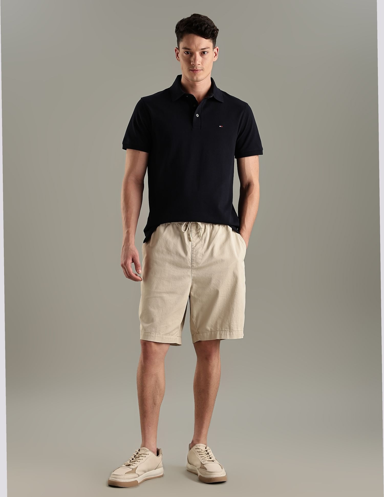 Tommy Hilfiger Solid Slim-Fit Cotton Polo T-Shirt