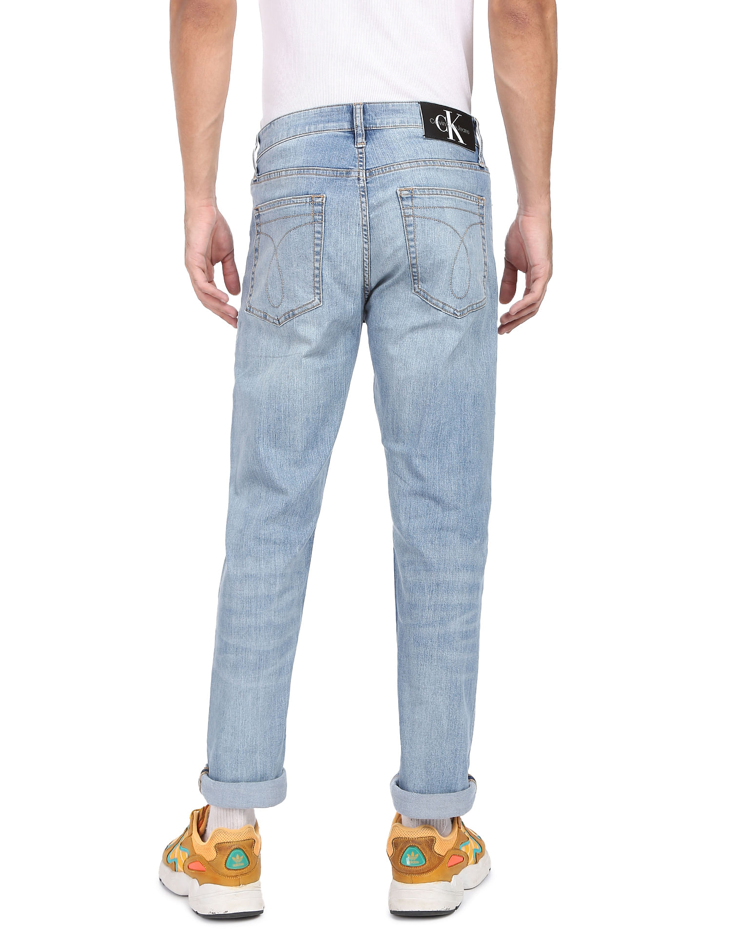 Blue Man Slim Fit Straight Leg Ankle Jeans 2519053