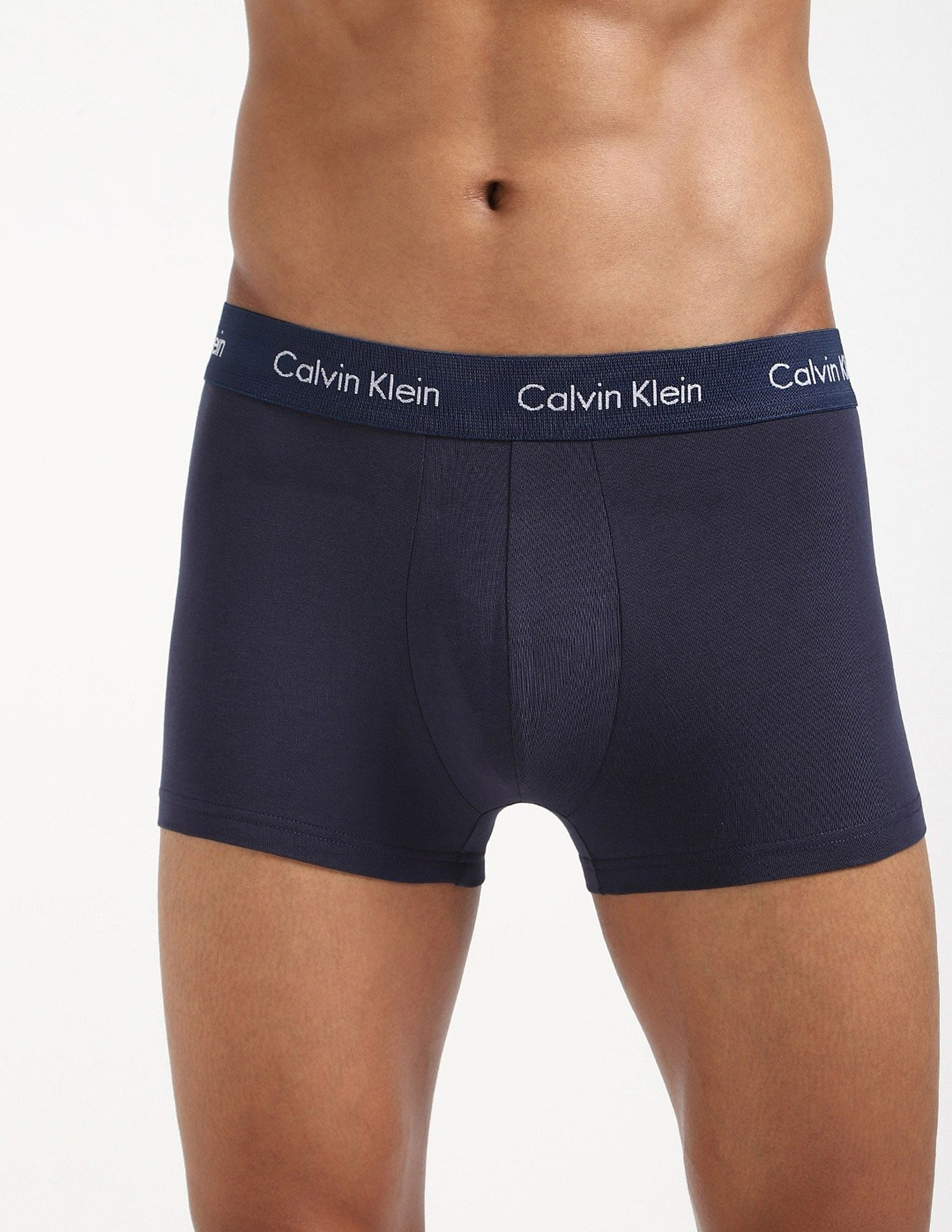 Calvin Klein Underwear Mid Rise Solid Multi Trunks - Pack Of 3