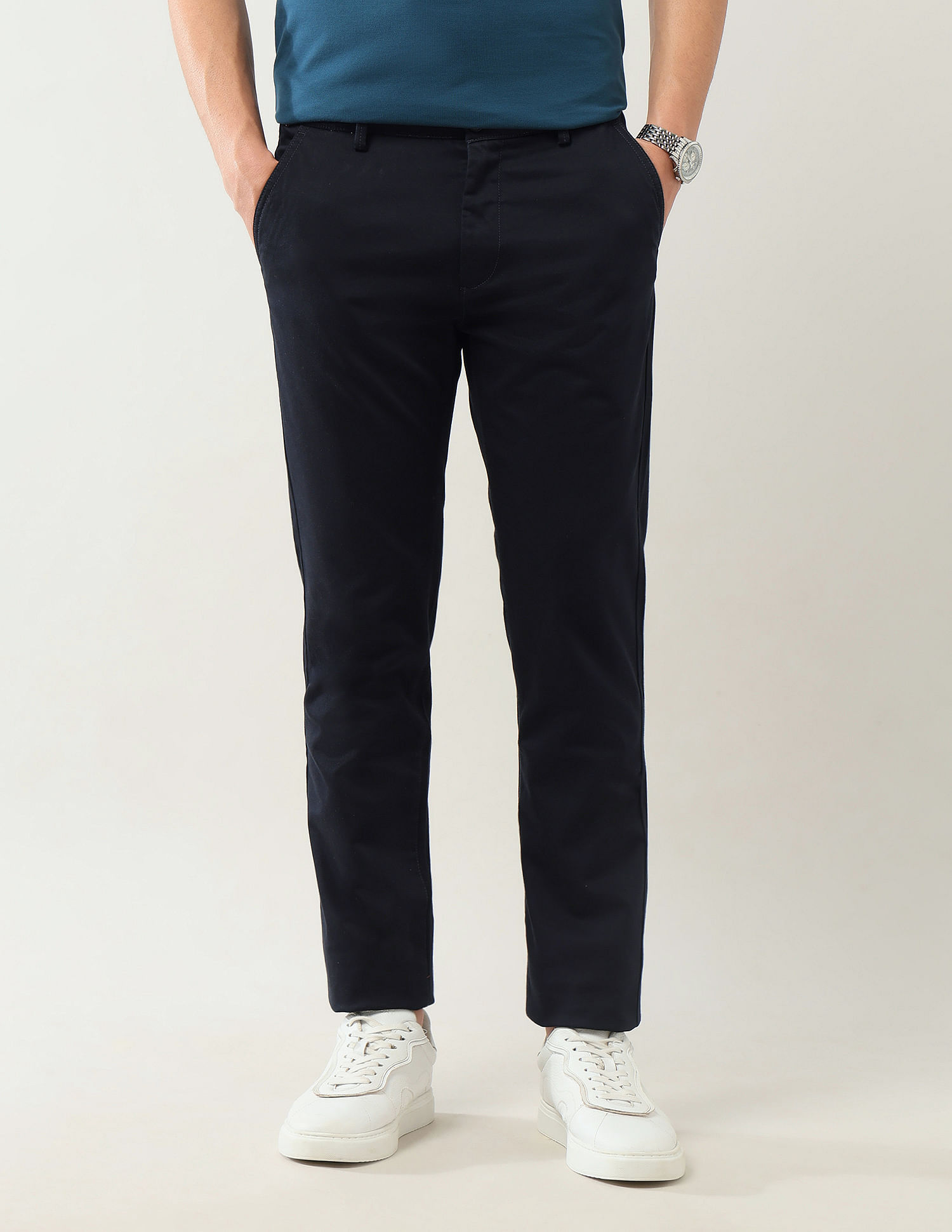 Arrow Sport Dobby Slim Fit Trousers