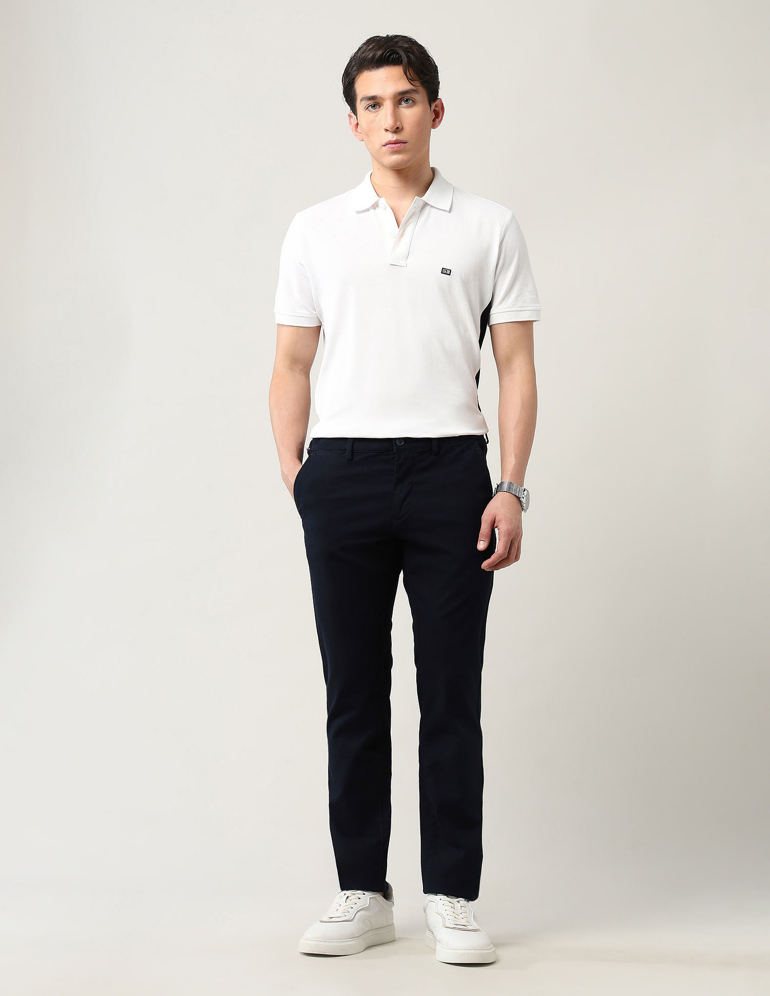 Arrow Sport Slim Fit Dobby Trousers