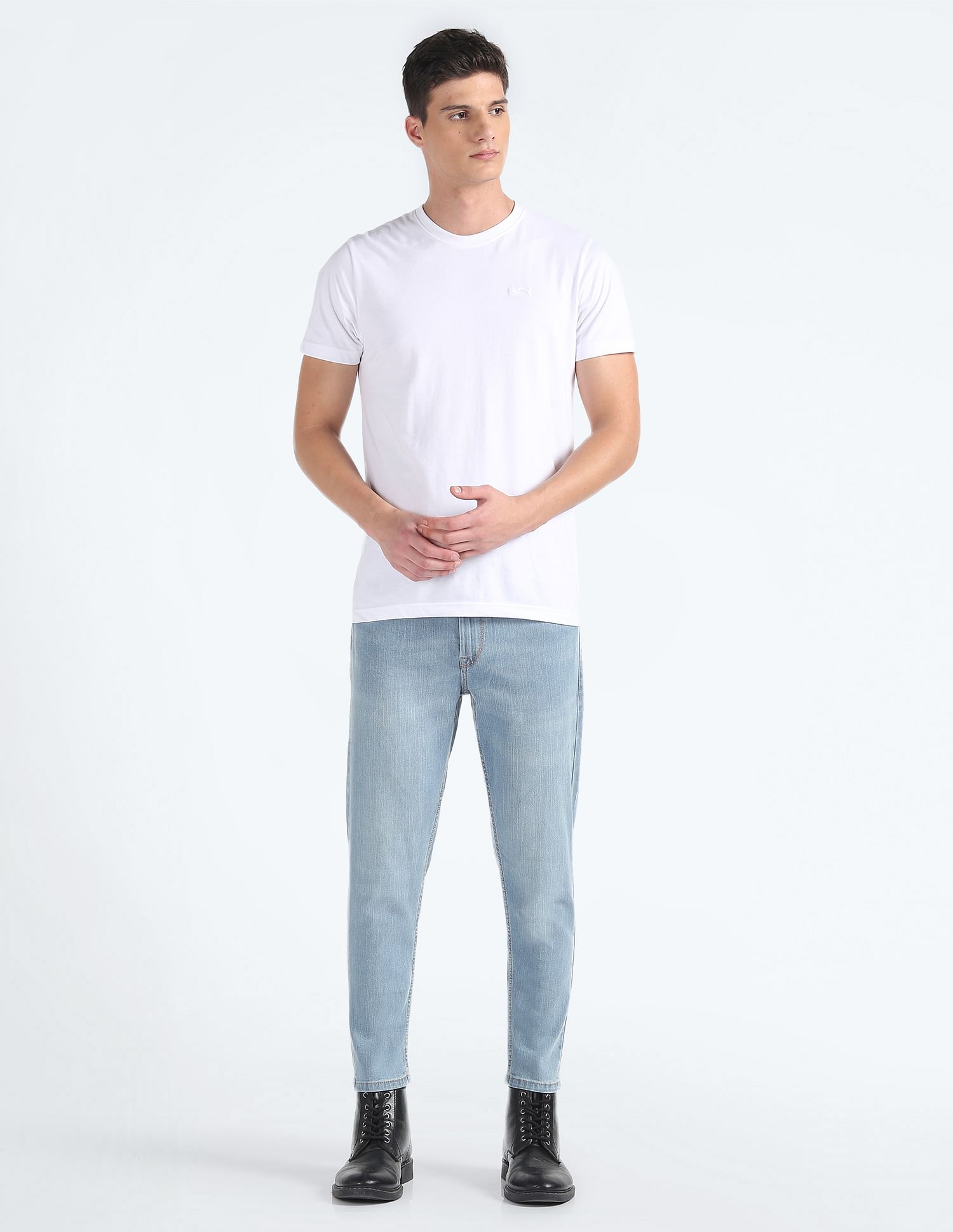 Flying Machine MJ Mankle Slim Fit Stone Wash Jeans