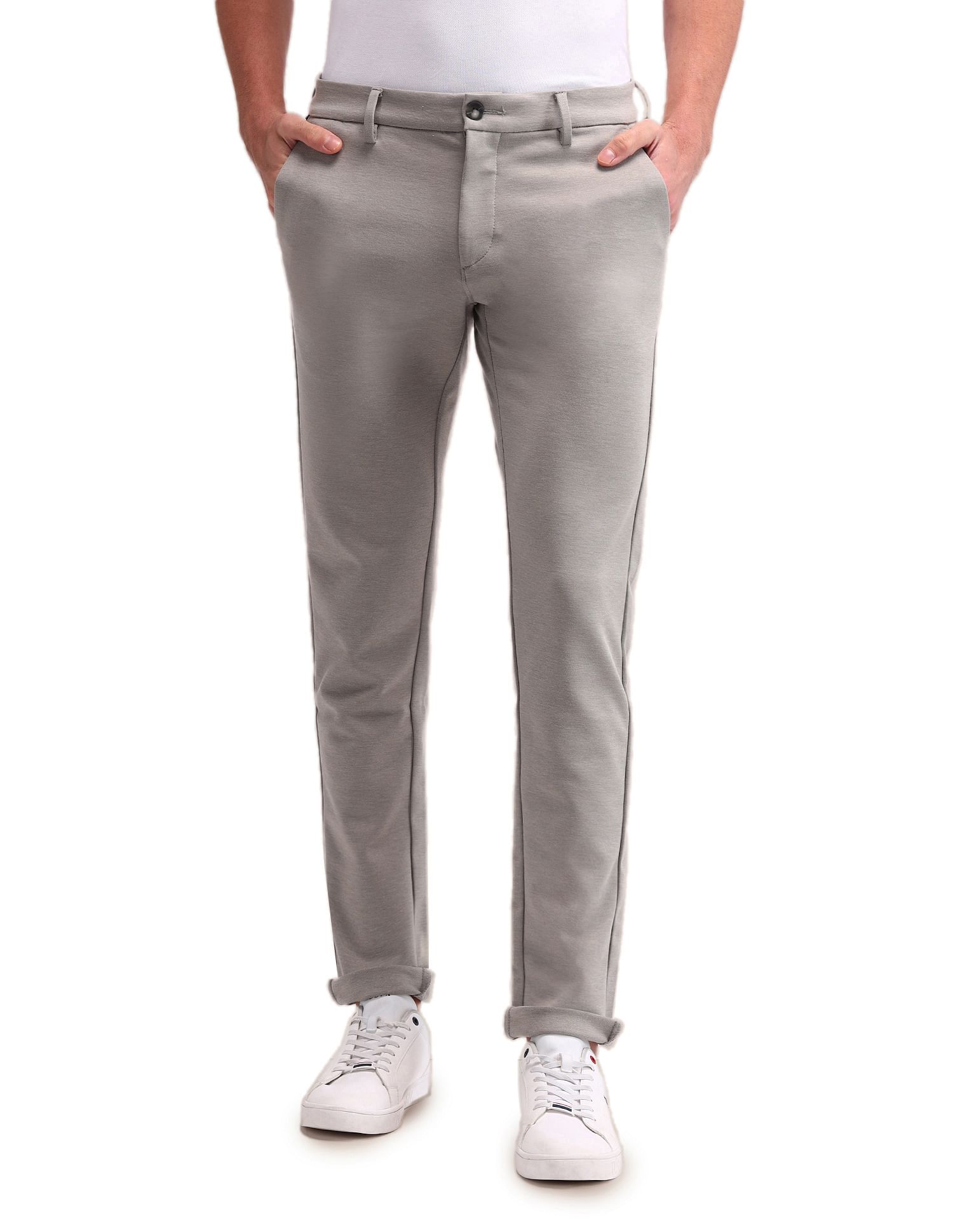 U.S. Polo Assn. Austin Slim Fit  Solid Trousers
