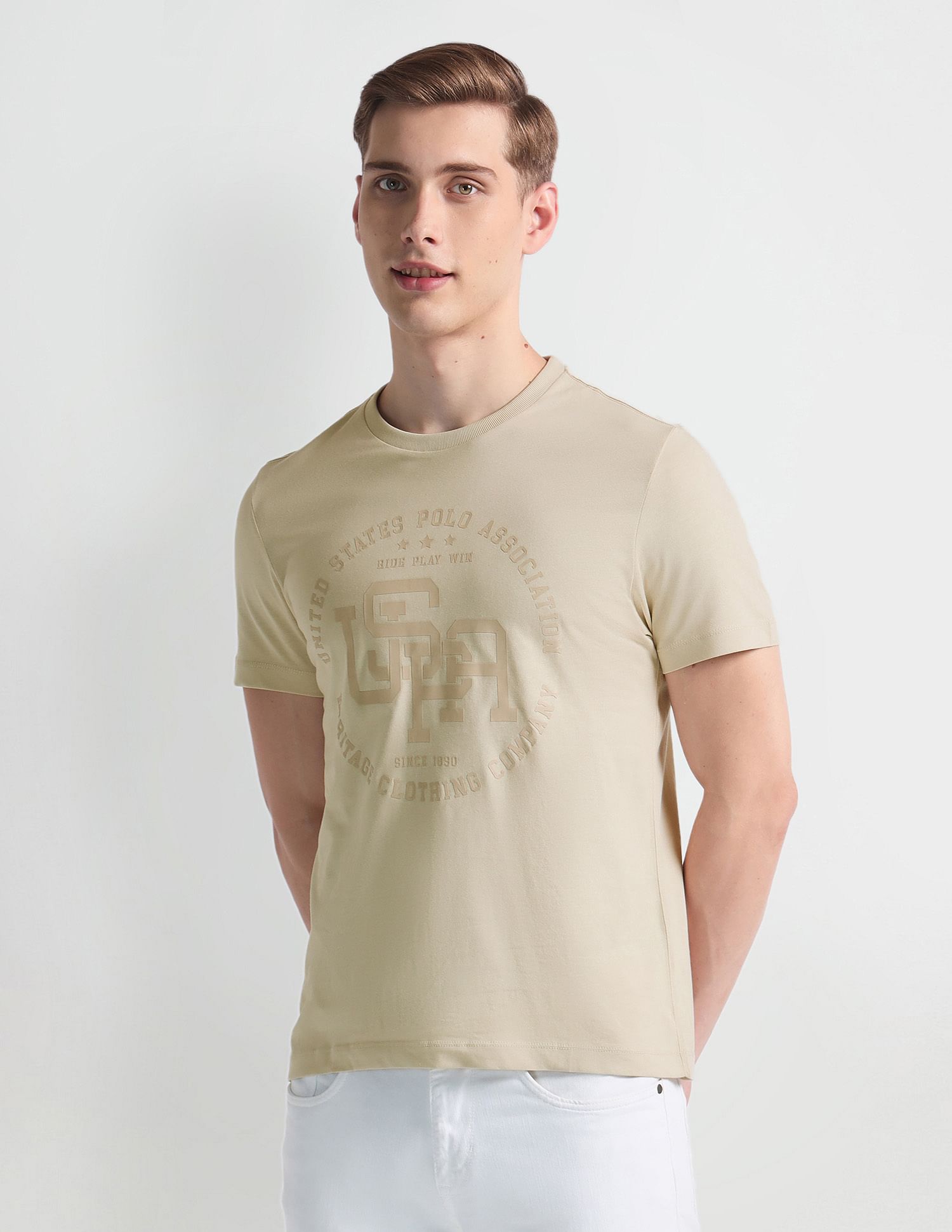 U.S. Polo Assn. Denim Co. Tonal Branding Heathered T-Shirt