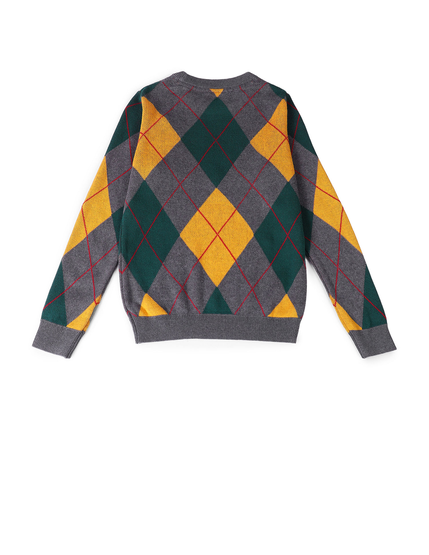U.S. Polo Assn. Kids Boys Printed Regular Fit Sweater