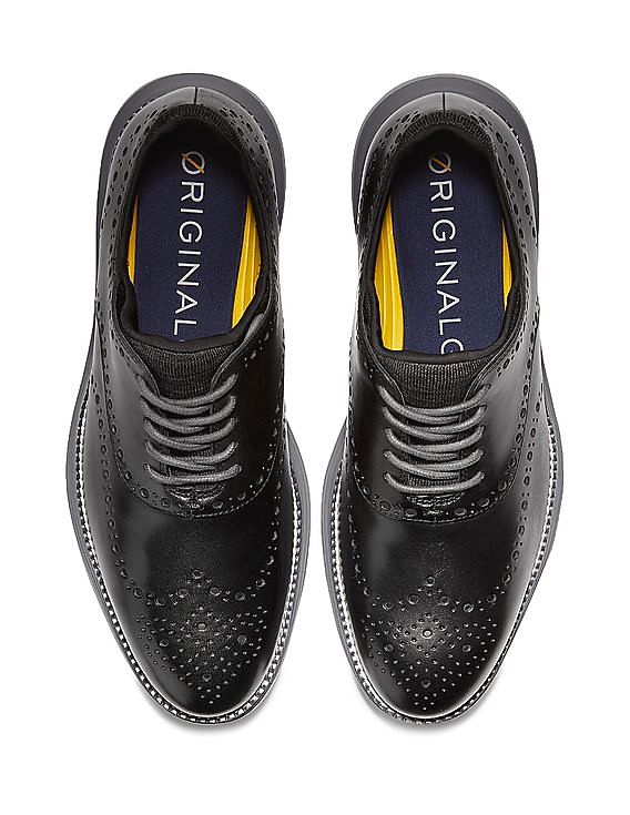 Cole Haan Men Black Originalgrand Ultra Wing Ox Derby Sneakers