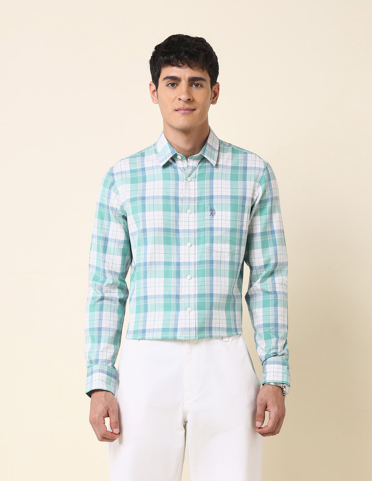 U.S. Polo Assn. Tartan Checked Tailored Fit Shirt