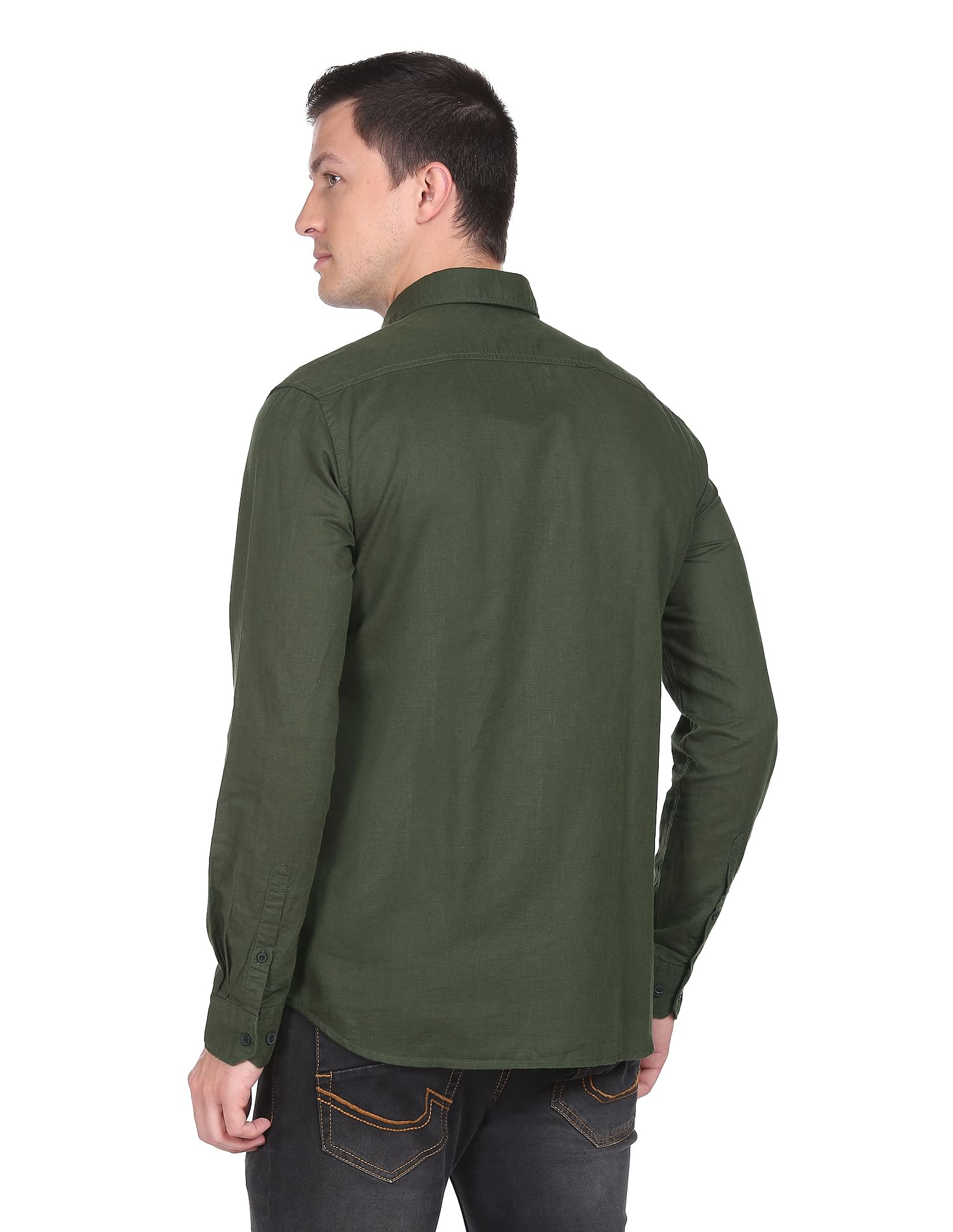 Arrow Sports Manhattan Slim Fit Solid Shirt