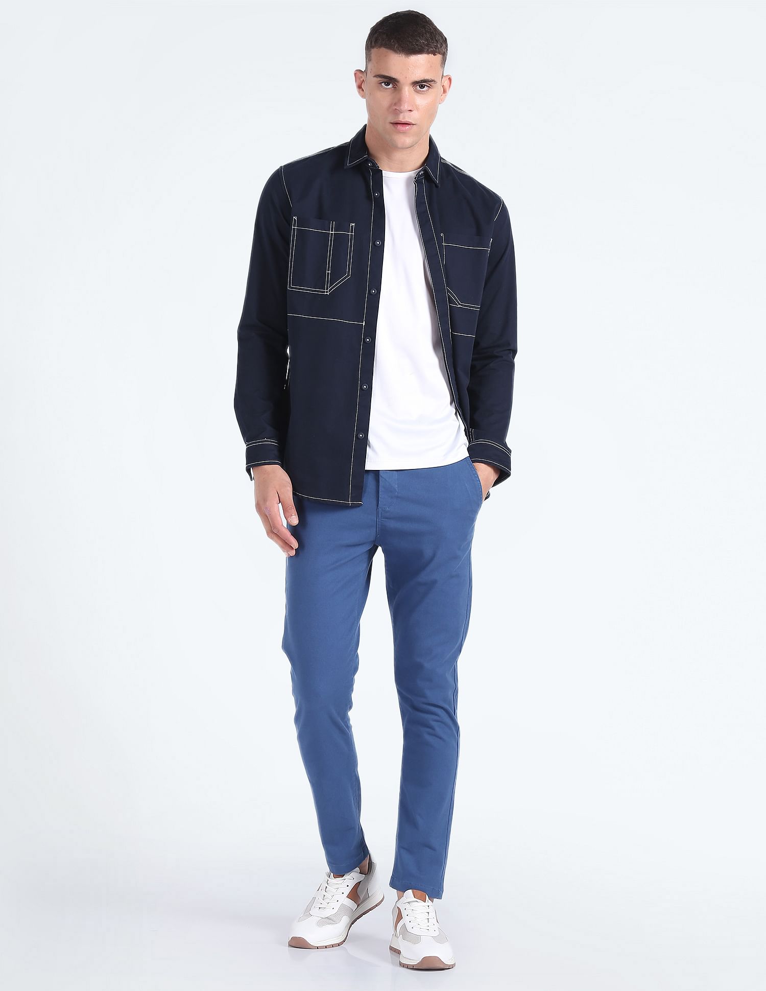Flying Machine Solid Twill Trousers
