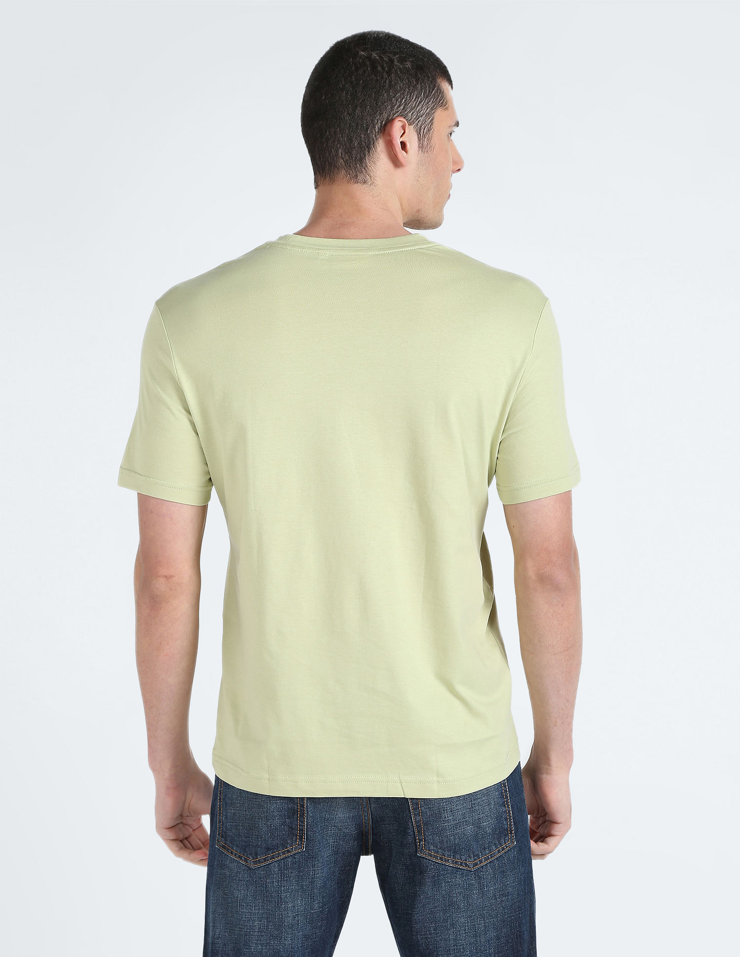 Calvin Klein Recycled Cotton Box Stripe Logo T-Shirt