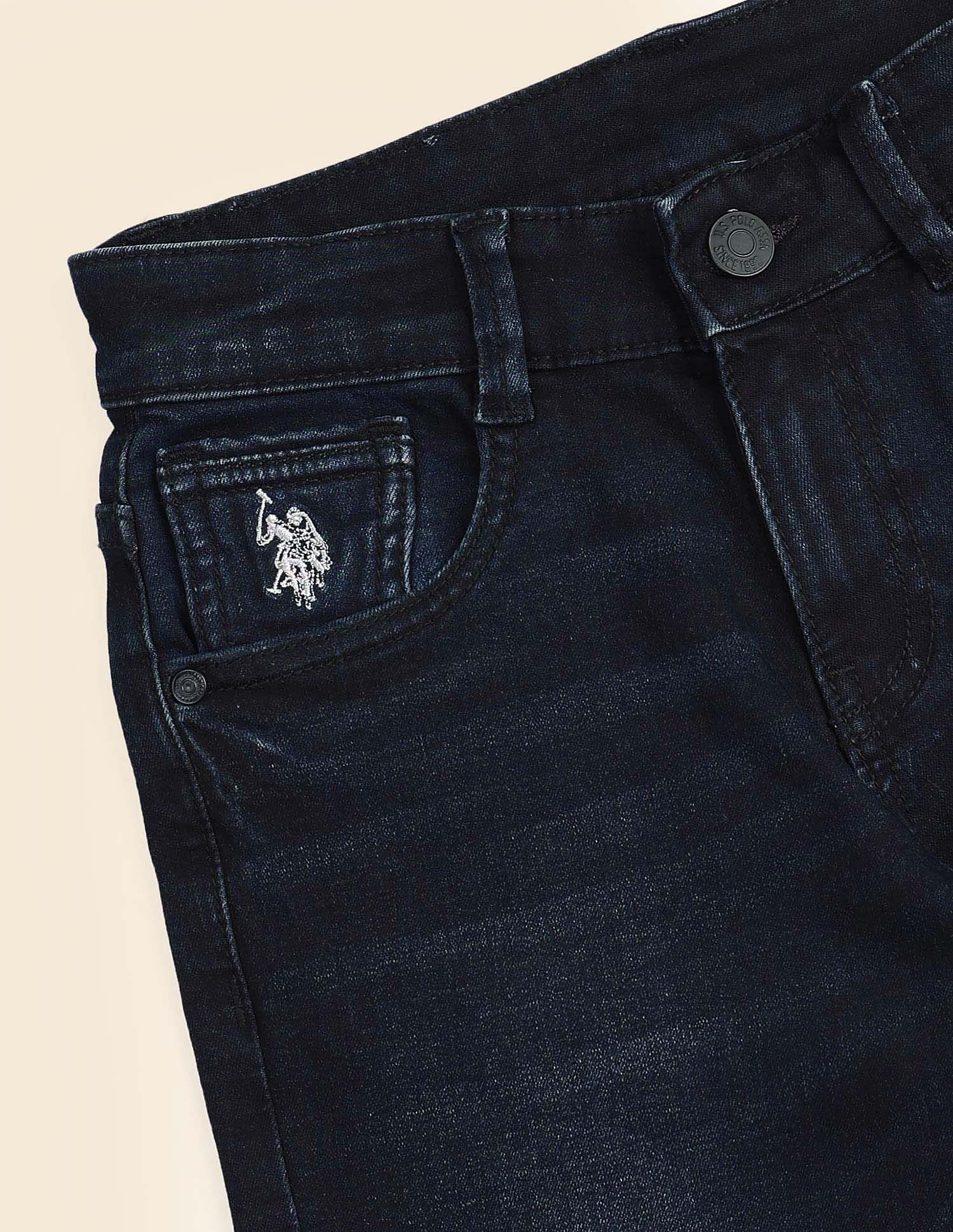 U.S. Polo Assn. Kids Boys Relaxed Fit Blue Jeans