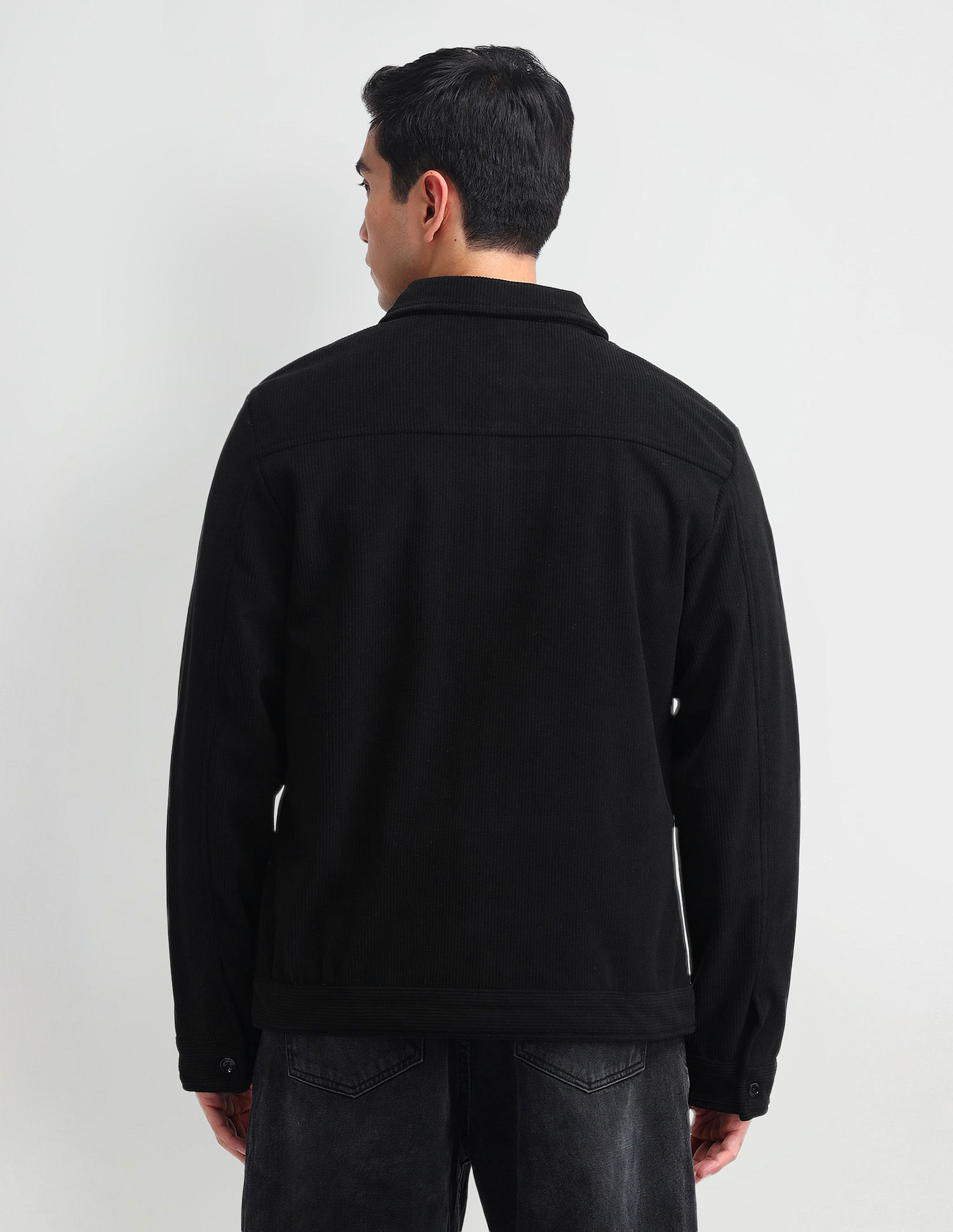 Arrow Sport Corduroy Solid Casual Jacket
