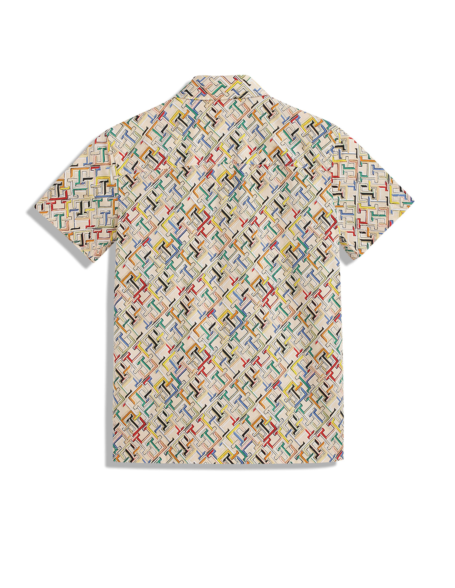 Tommy Hilfiger Kids Boys Monogram Print Poplin Shirt