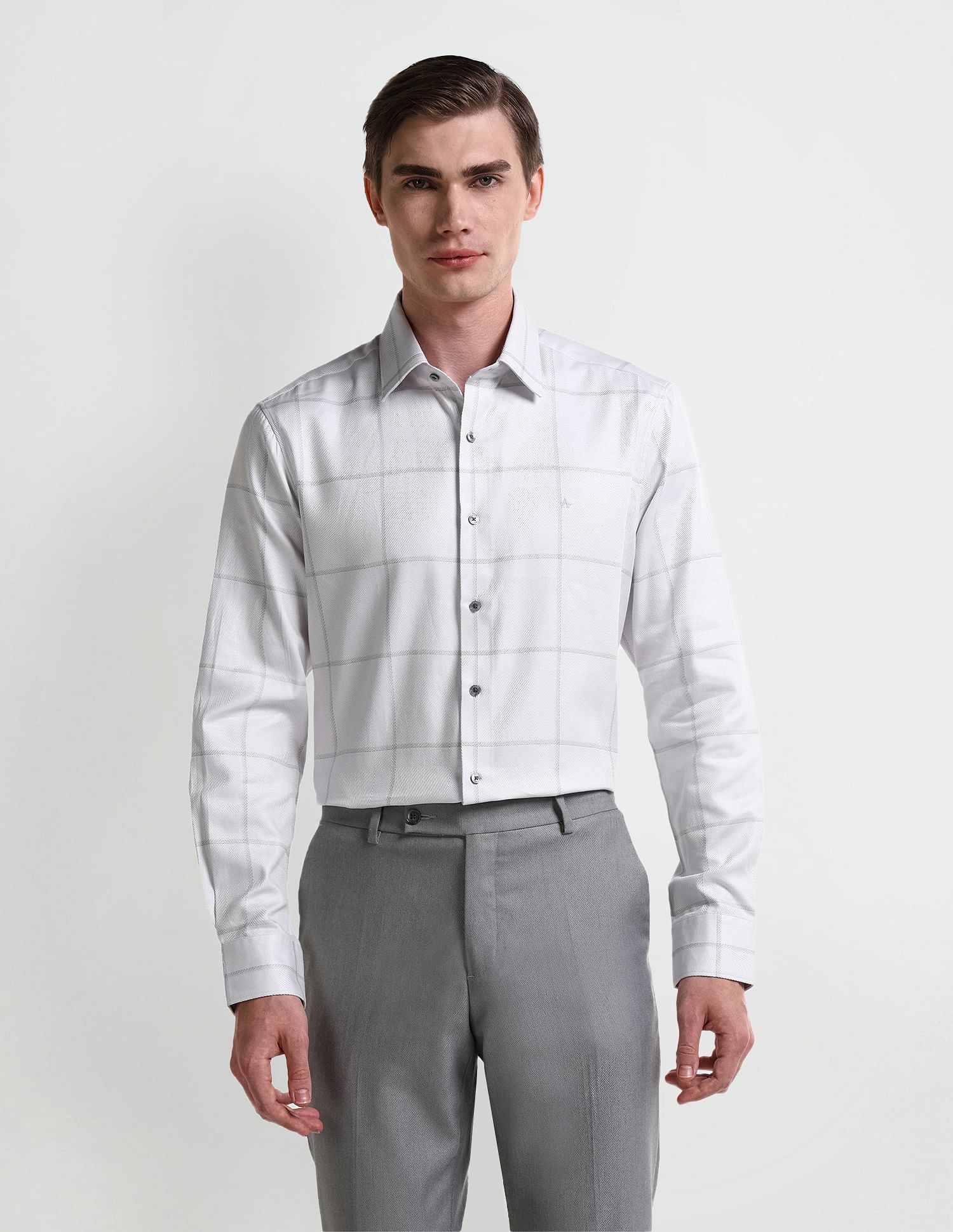 Arrow Manhattan Slim Fit Doby Shirt