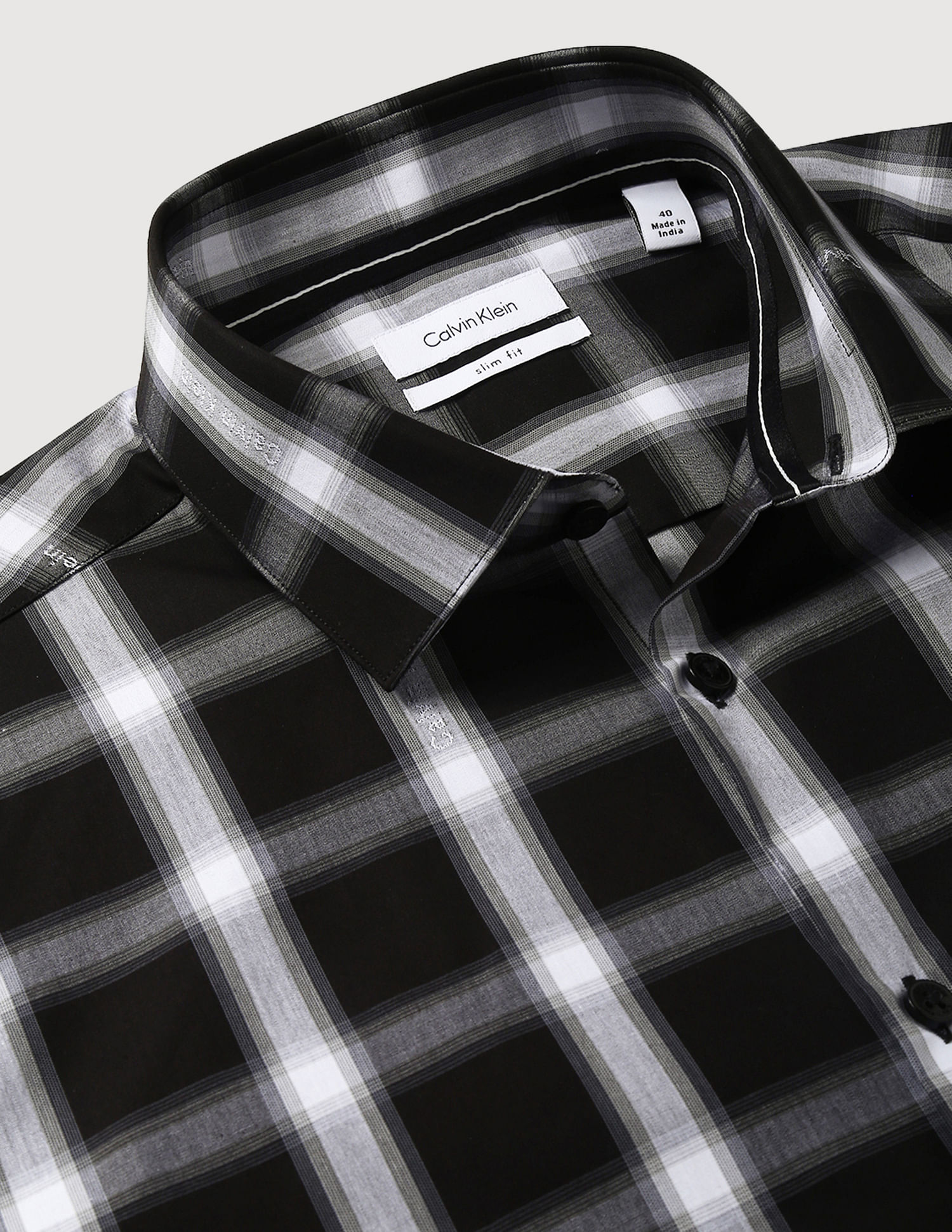 Calvin Klein Windowpane Check Twill Shirt