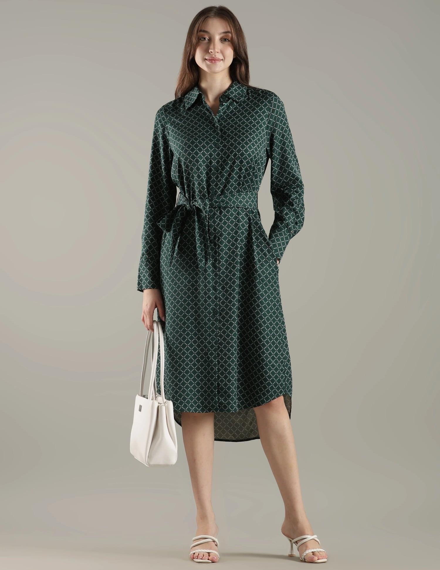 tommy hilfiger green shirt dress Buy Viscose Spread Collar extra small xs