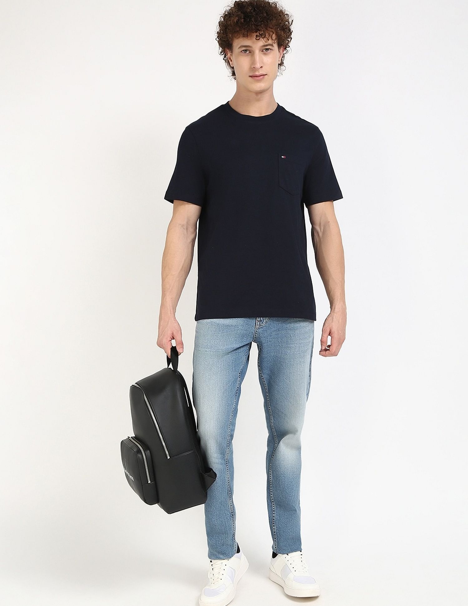 Tommy Hilfiger Solid Regular-Fit Cotton T-Shirt