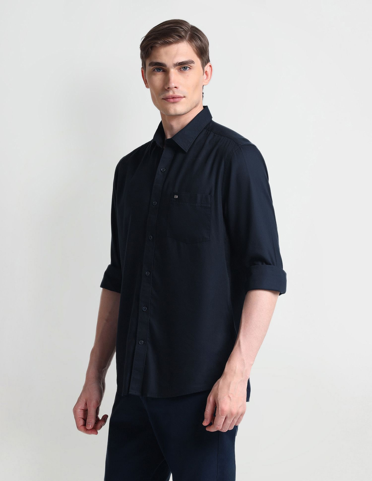 Arrow Sports Manhattan Slim Fit Twill Shirt