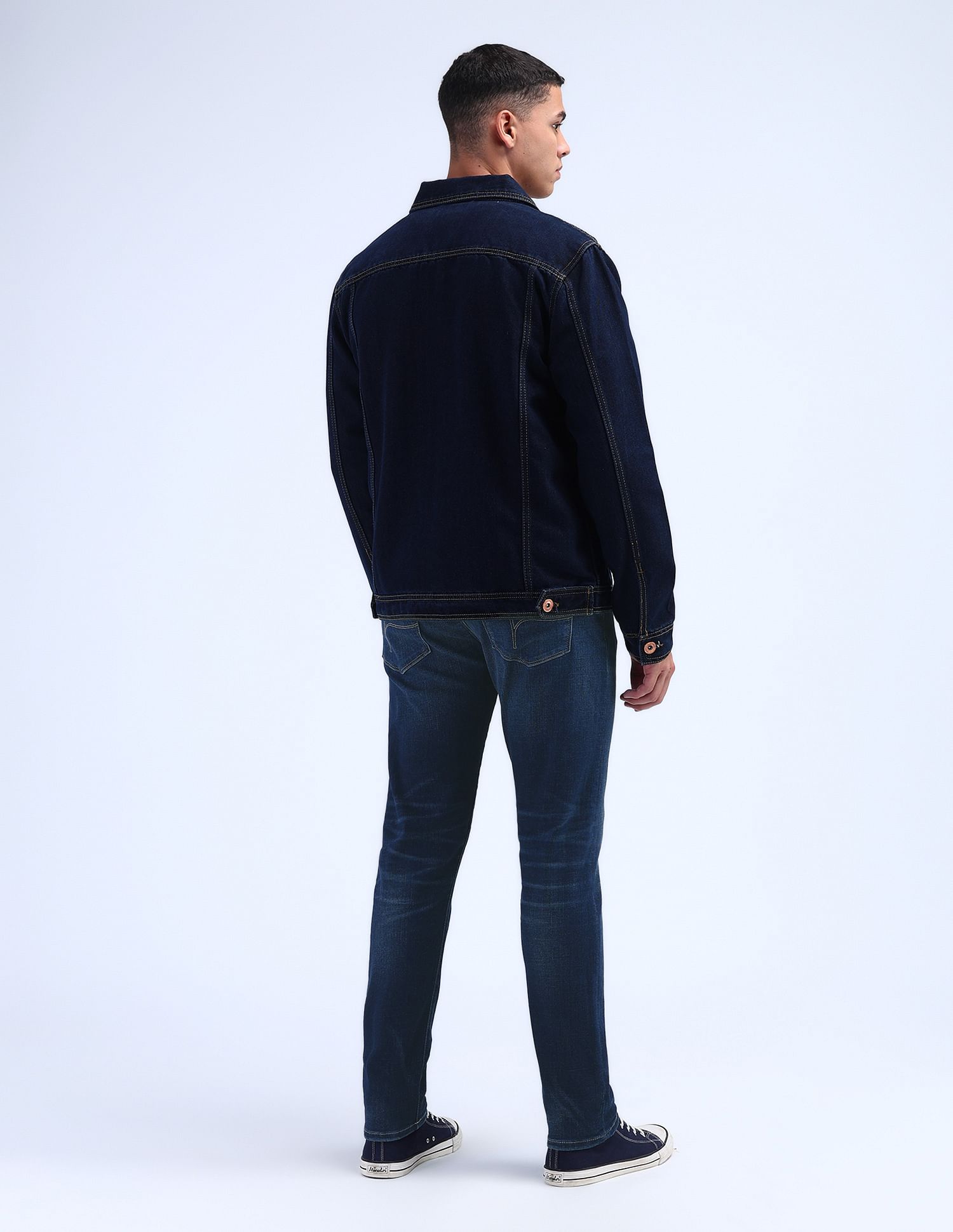 Flying Machine Slash Slim Tapered Washed Jeans