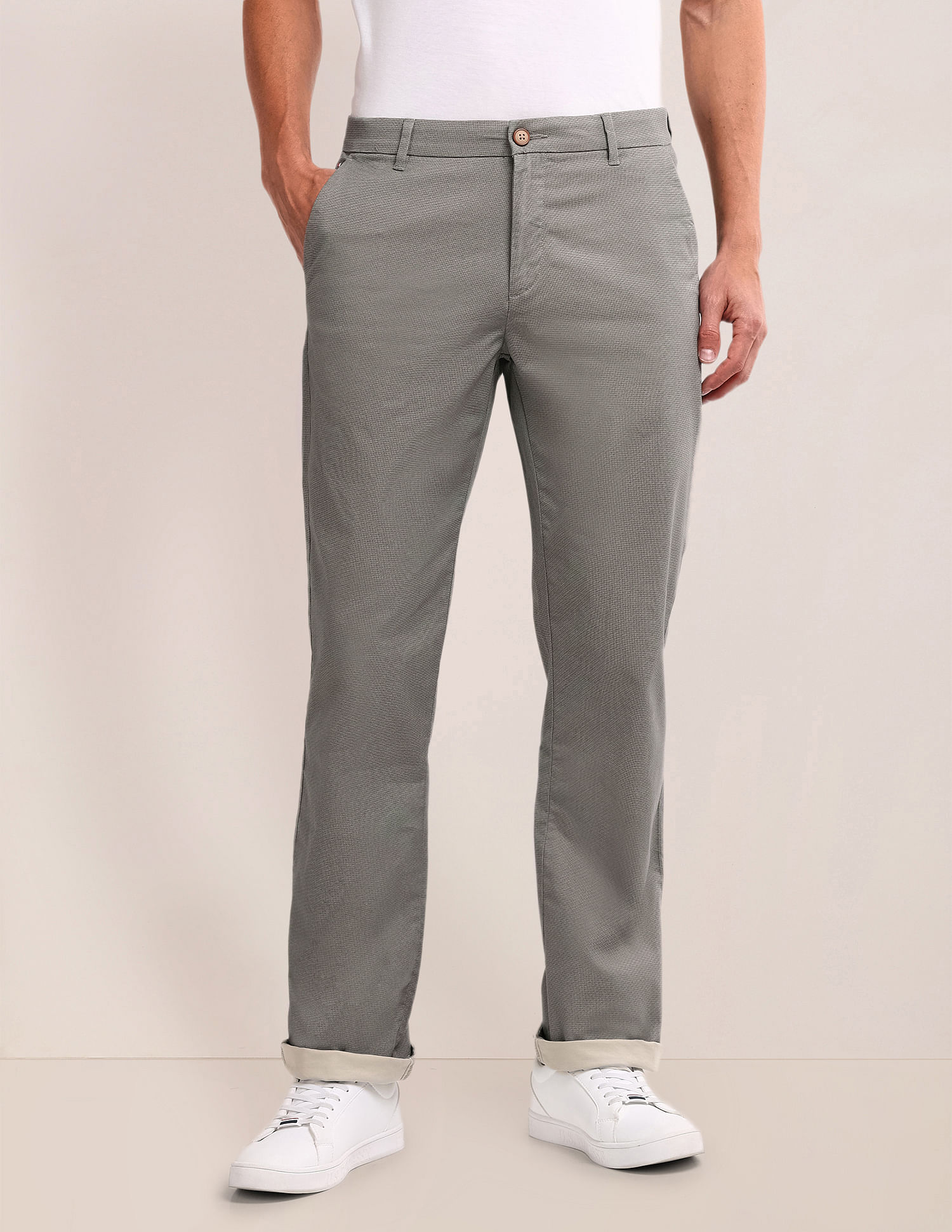 U.S. Polo Assn. Riley Straight Fit Mid Rise Trousers