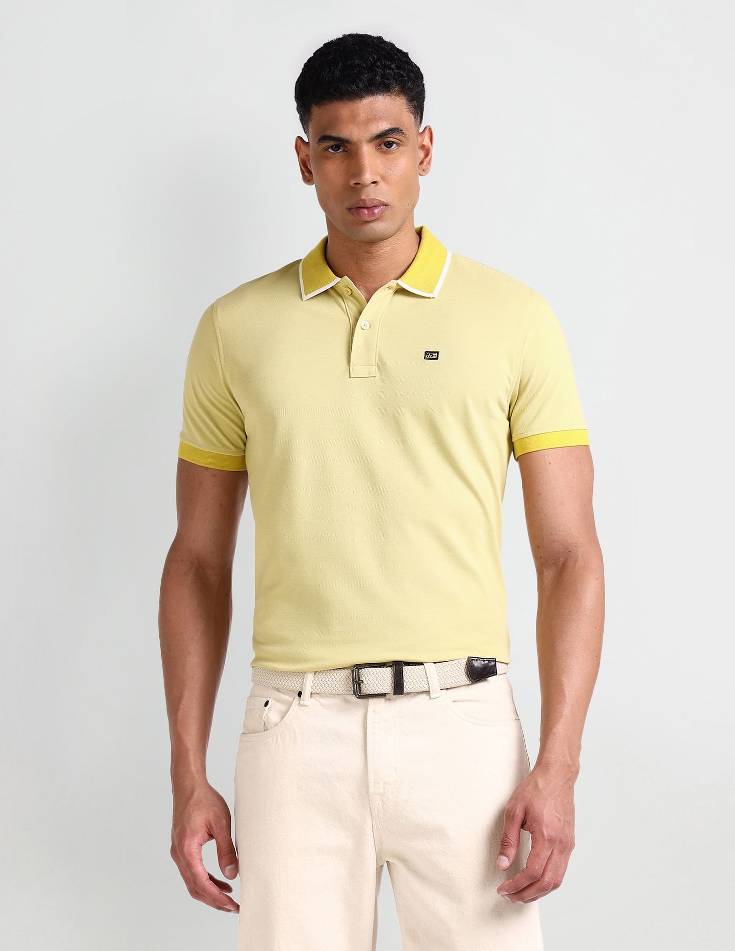 Arrow Sport Short Sleeve Solid Polo Shirt