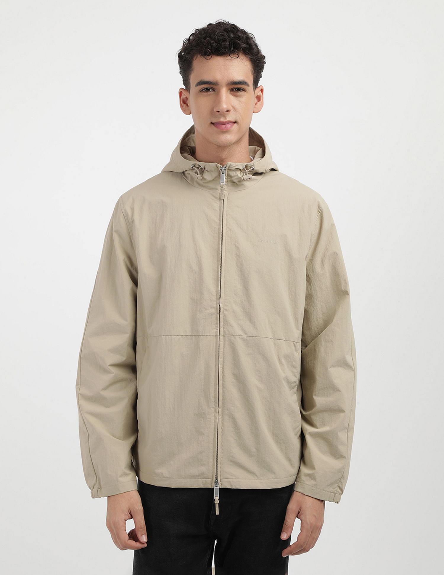 Calvin Klein Jeans Regular Fit Solid Casual Jacket