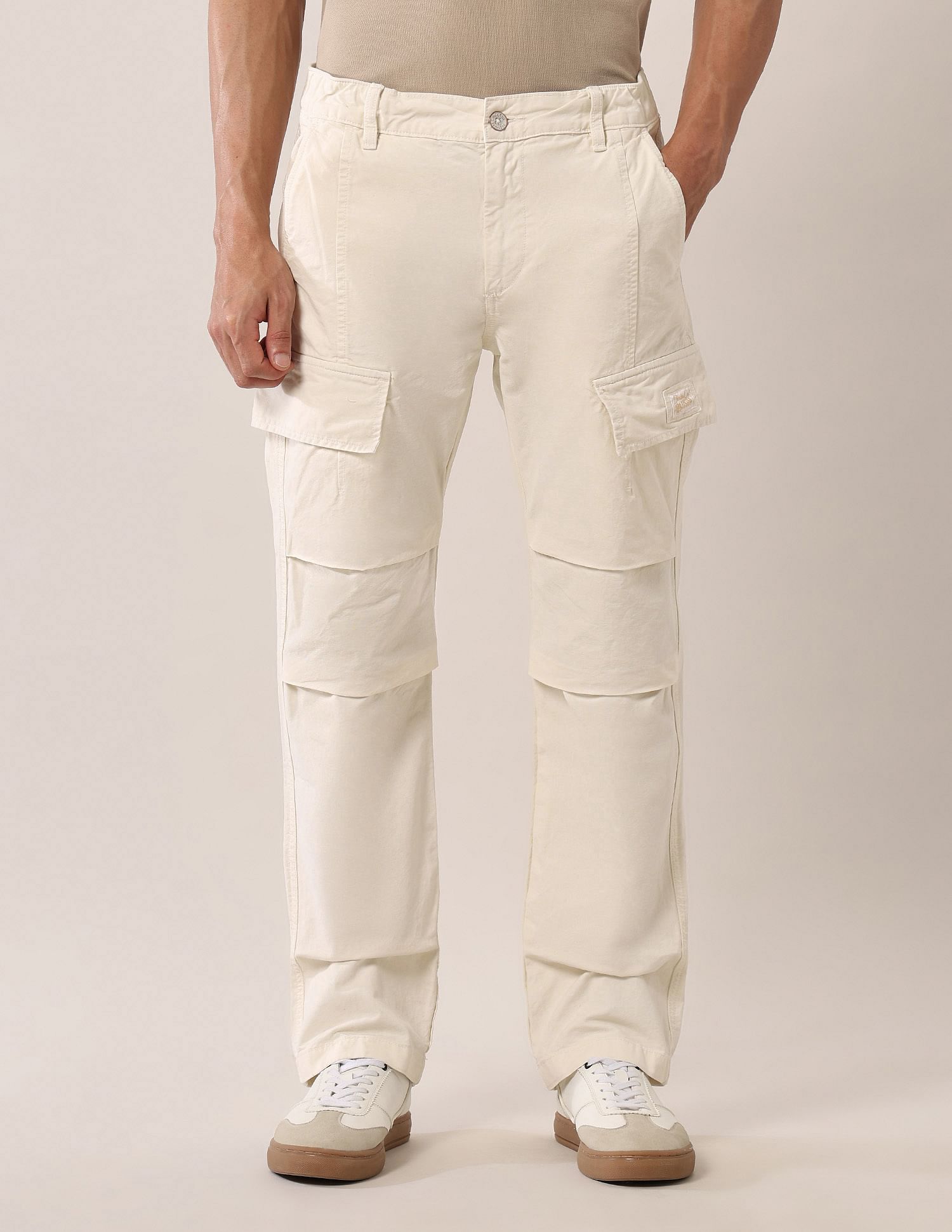 U.S. Polo Assn. Denim Co. Mid Rise Straight Fit Twill Cargos