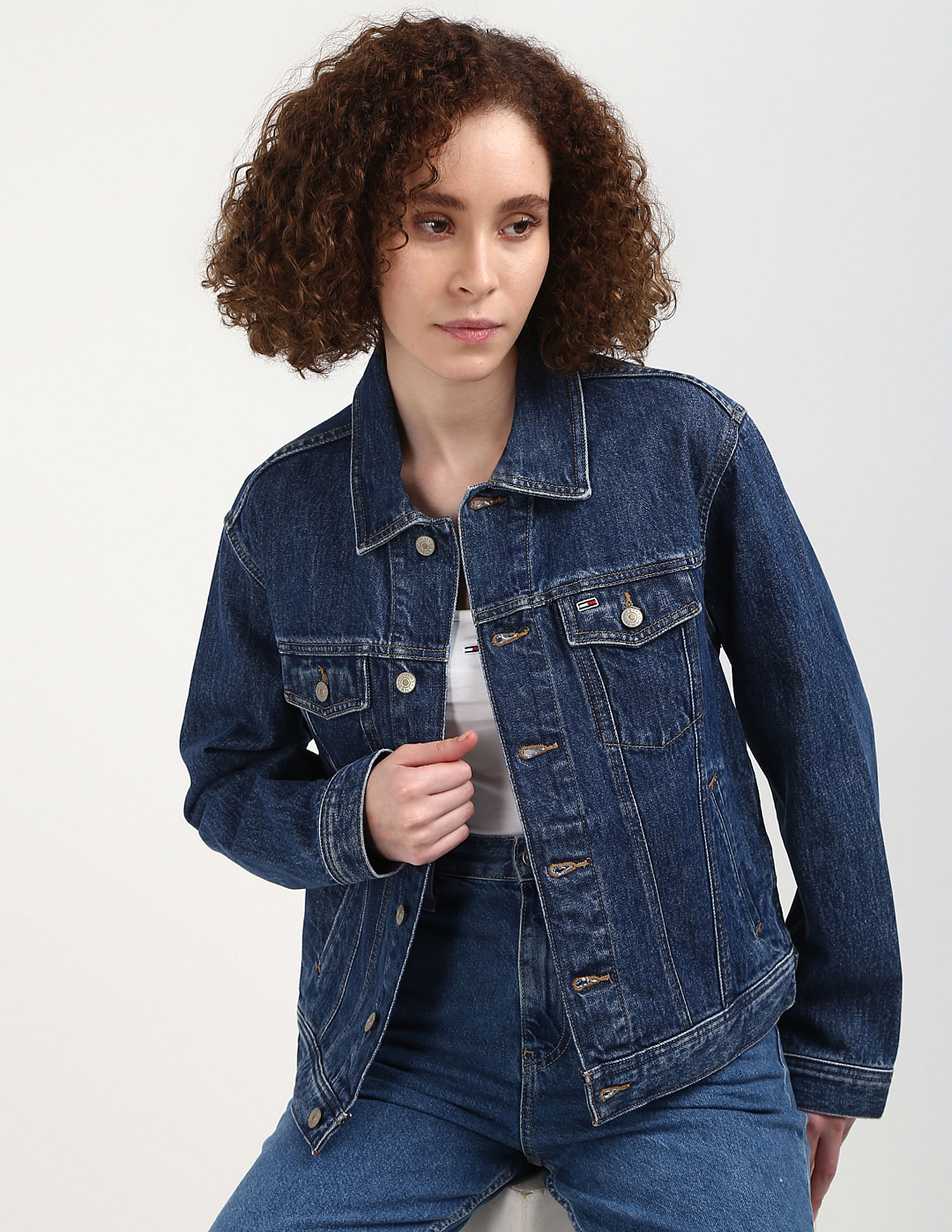 Buy Tommy Hilfiger Sustainable Washed Denim Jacket NNNOW
