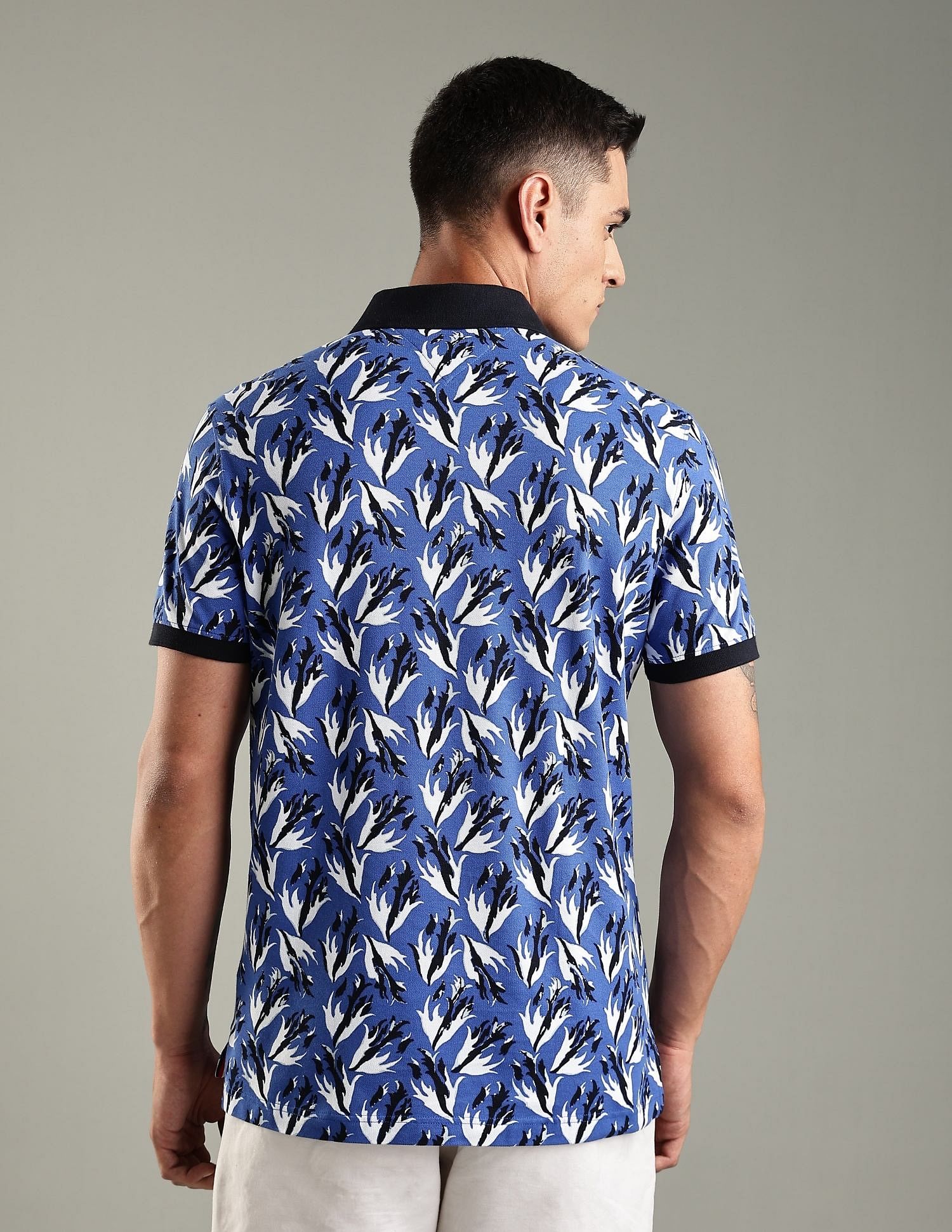 Tommy Hilfiger Printed Regular-Fit Cotton Polo Shirt