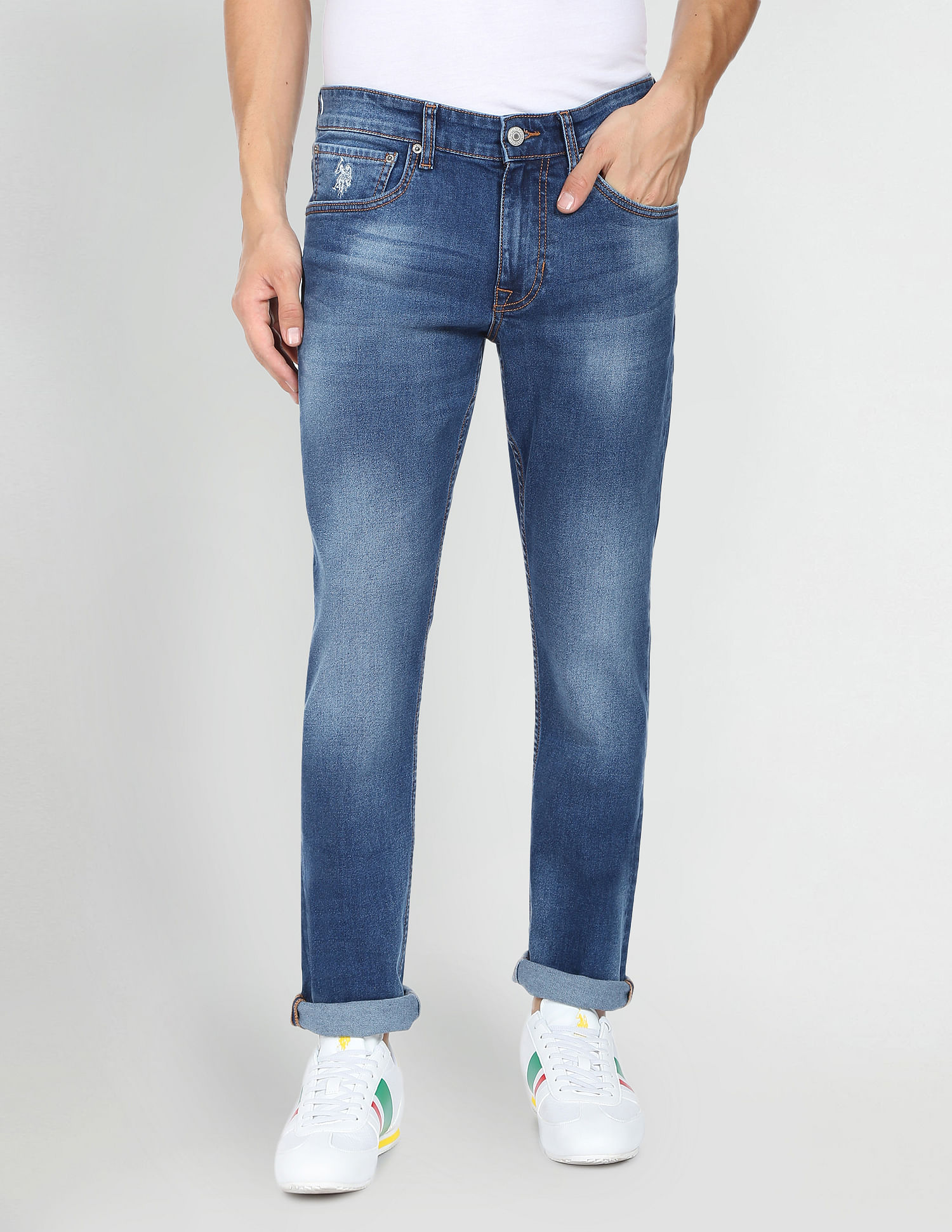U.S. Polo Assn. Denim Co. Brandon Slim Tapered Fit Blue Jeans