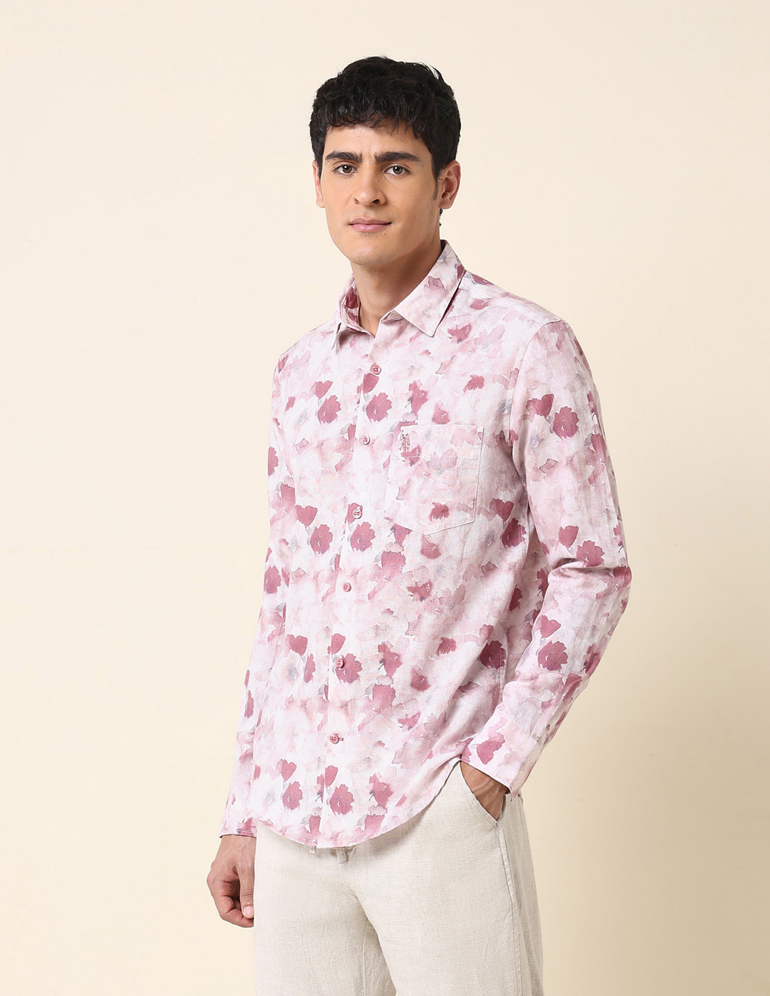 U.S. Polo Assn. Floral Printed Tailored Fit Shirt