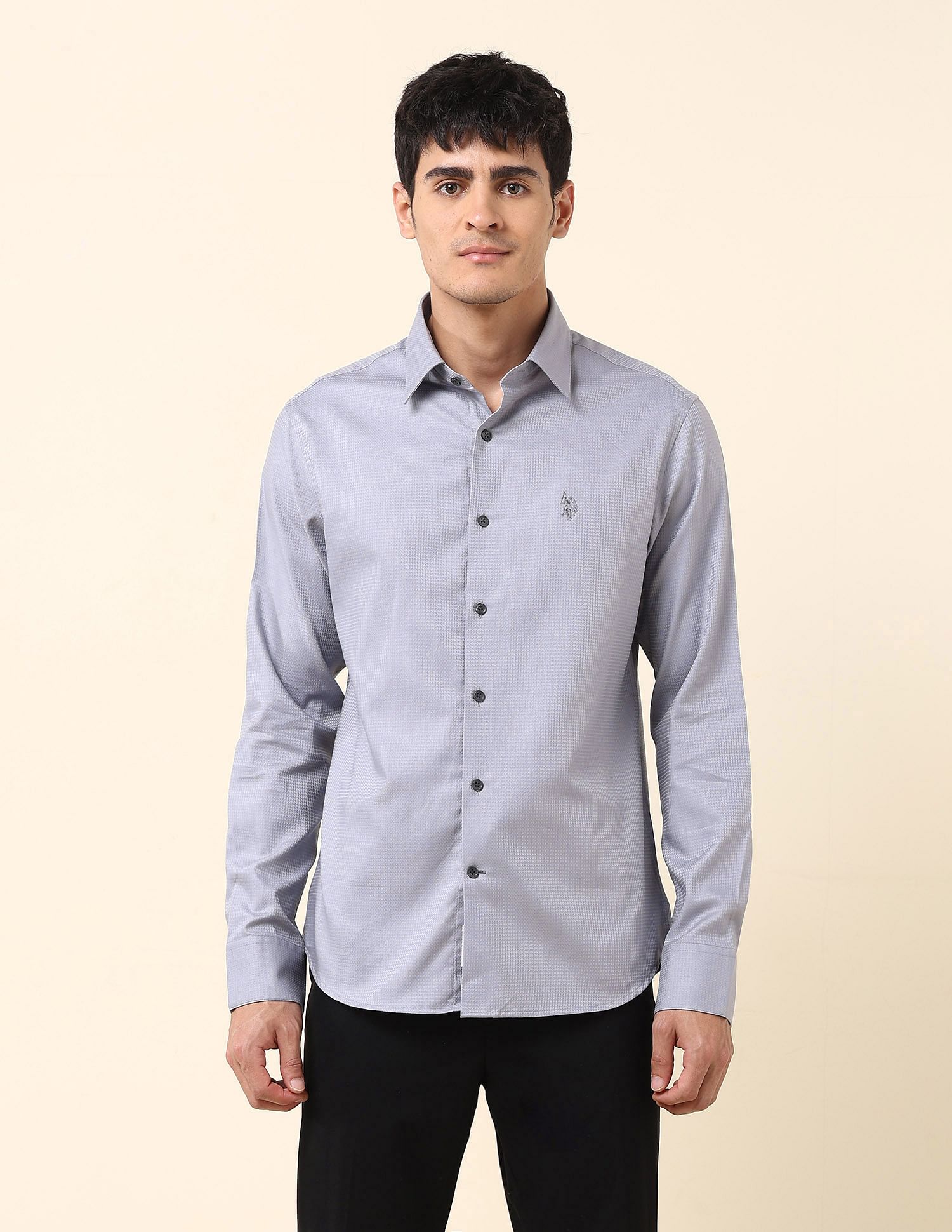 U.S. Polo Assn. Tailored Fit Textured Shirt