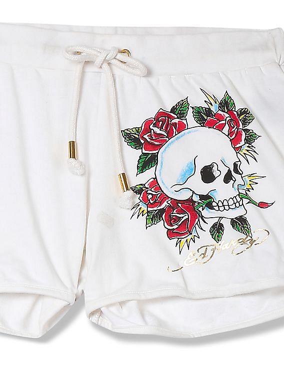 skull shorts women