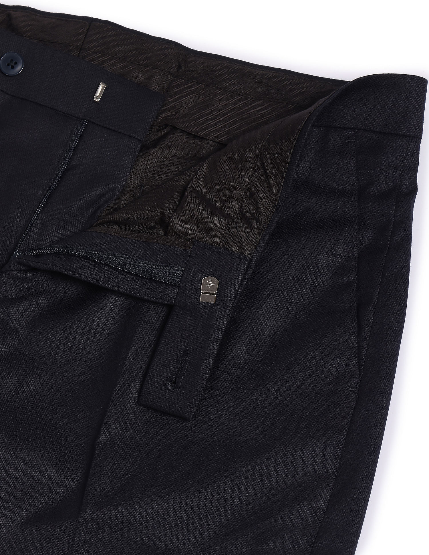 Buy Arrow Sports Bronson Slim Fit Solid Casual Trousers - NNNOW.com