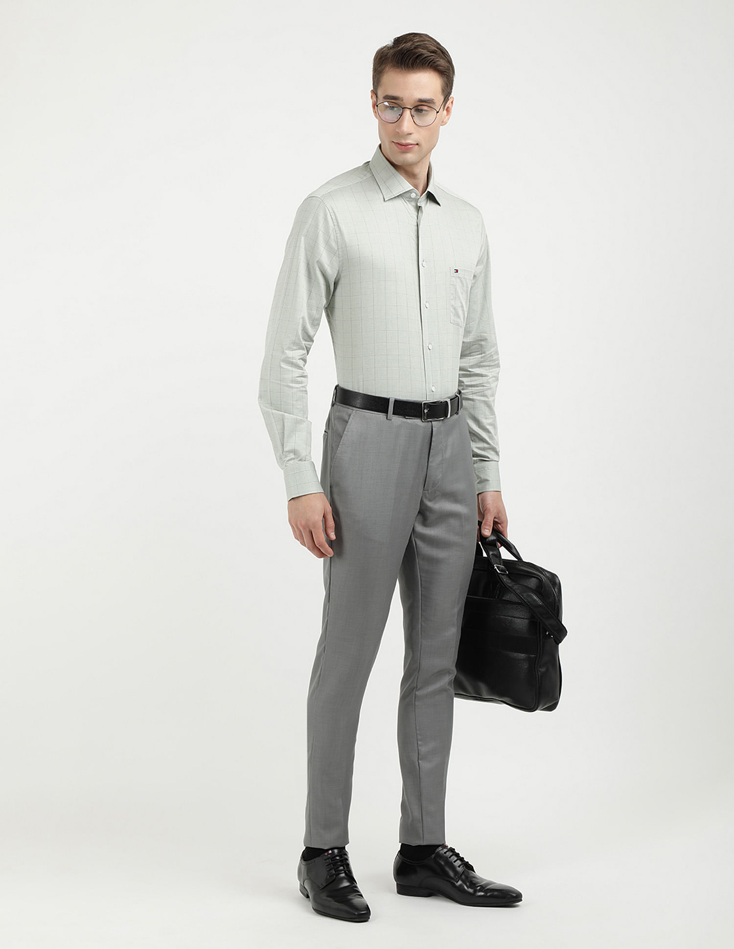 Tommy Hilfiger Windowpane Check Regular Fit Shirt