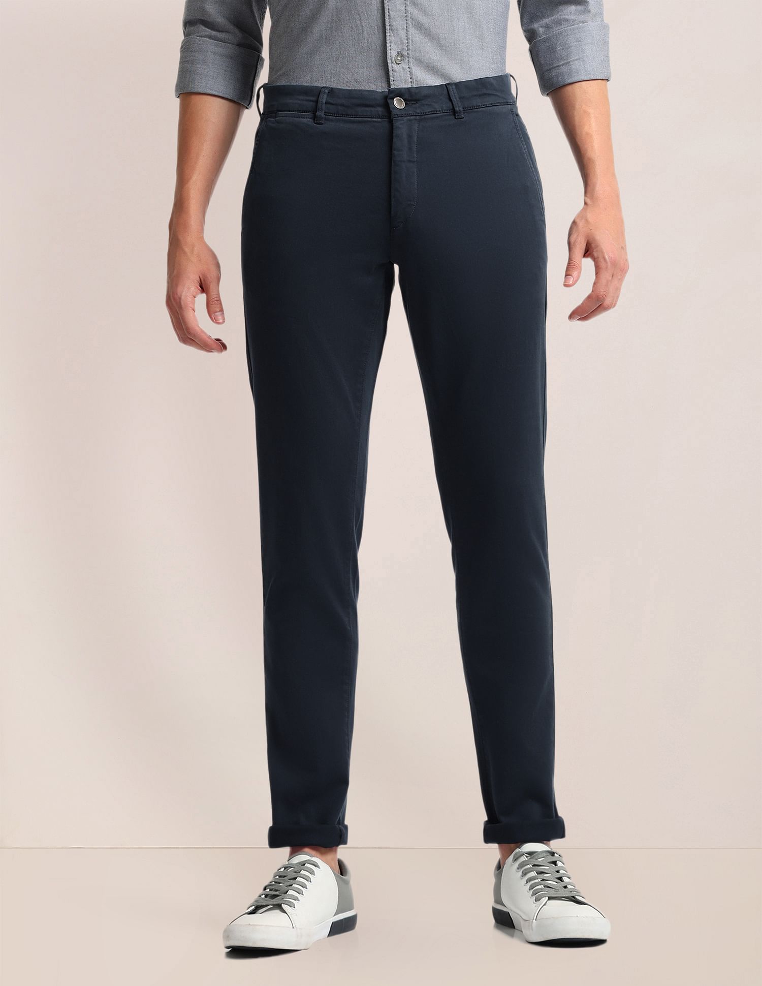 U.S. Polo Assn. Slim Straight Fit Dobby Trousers