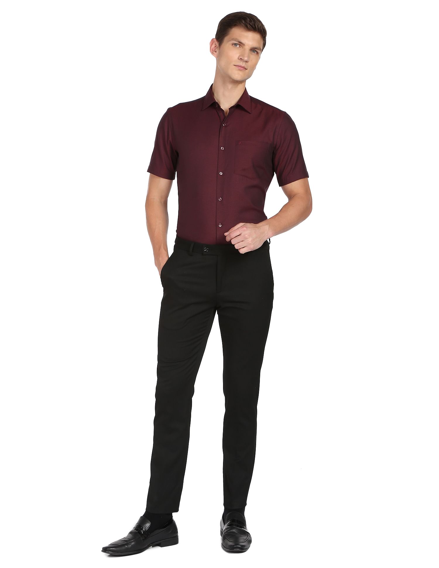 Maroon formal attire outlet for men