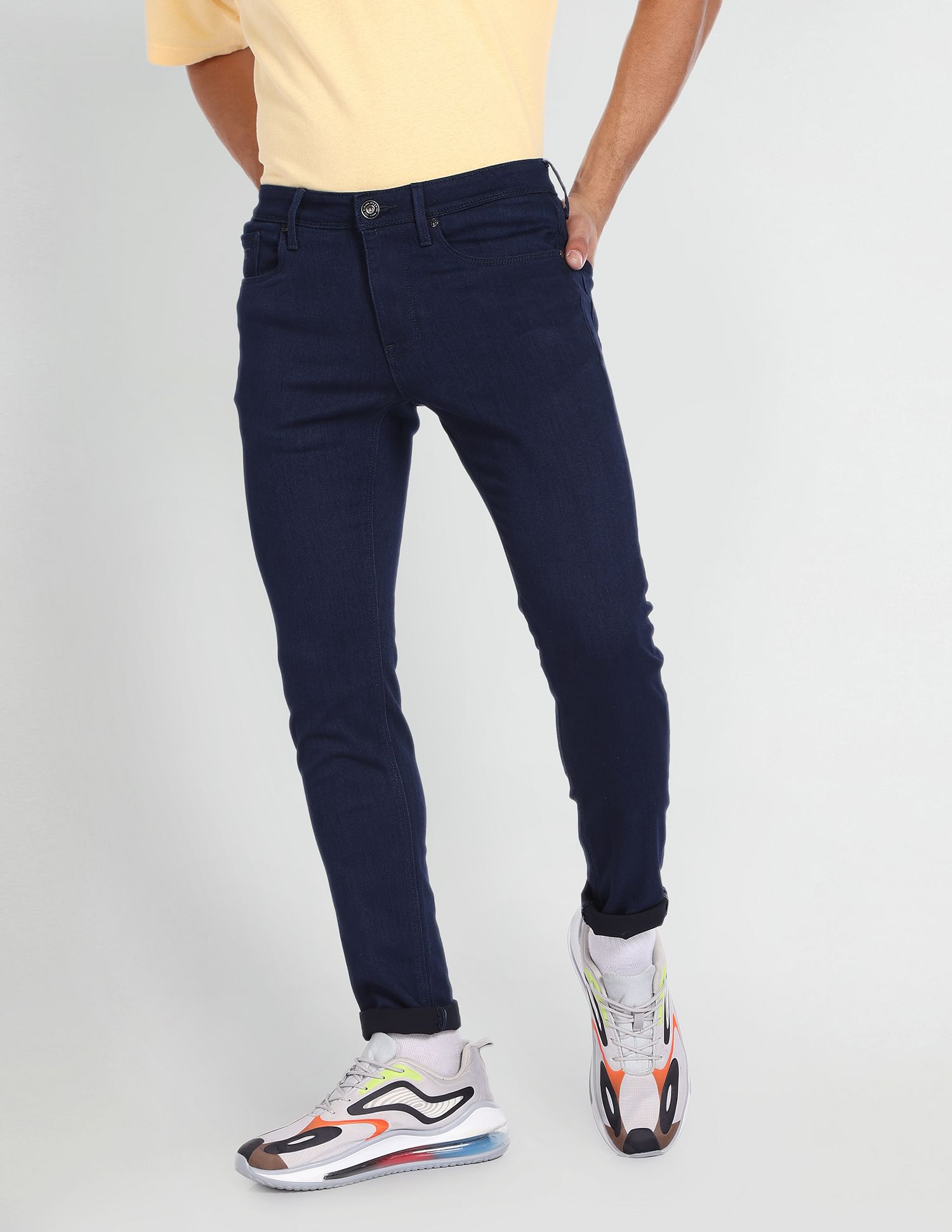 Flying Machine Super Skinny Fit Rinsed Jeans