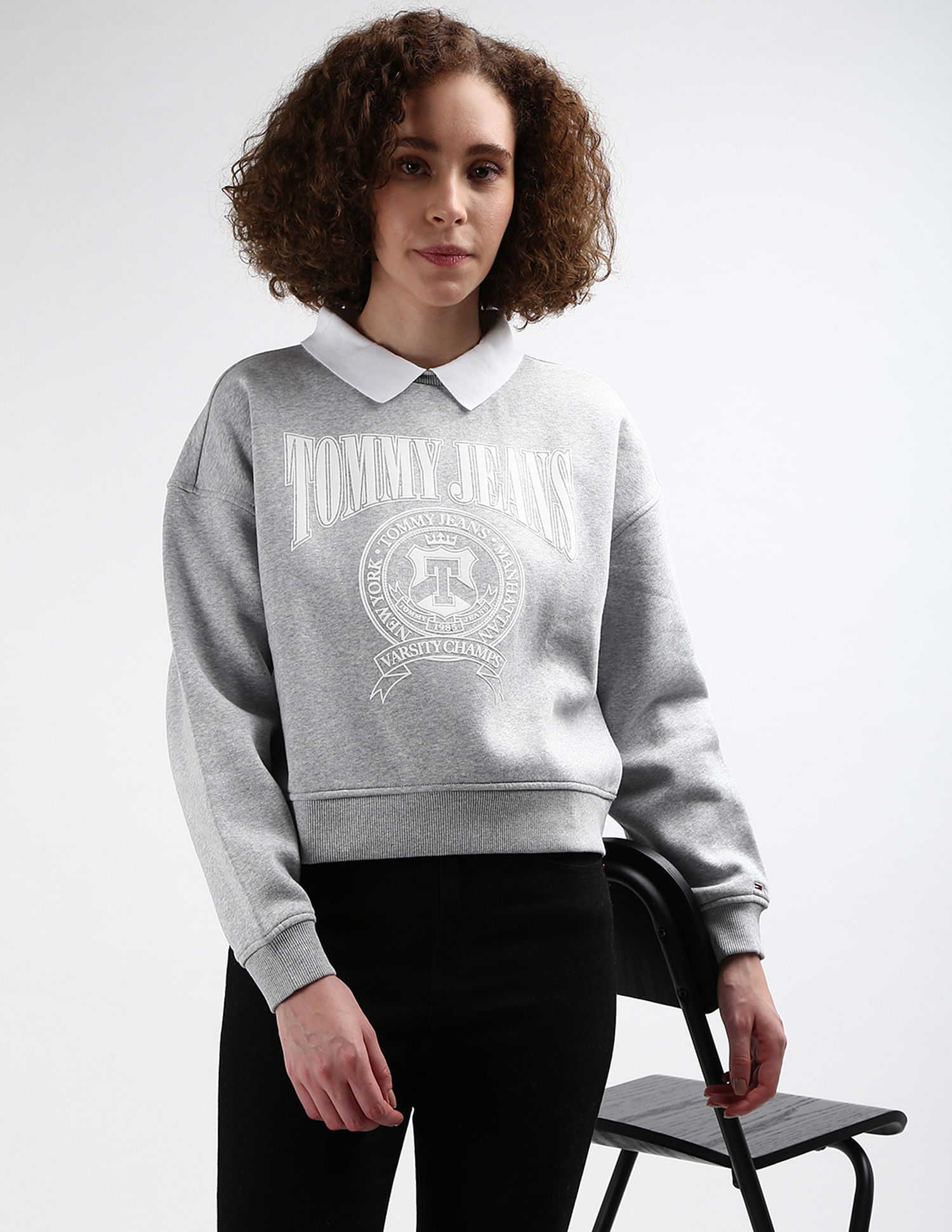 Tommy Hilfiger Polo Collar Varsity Sweatshirt