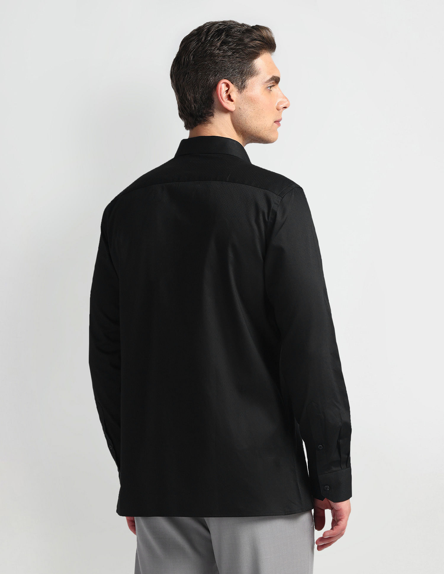 Arrow Self Design Twill Shirt
