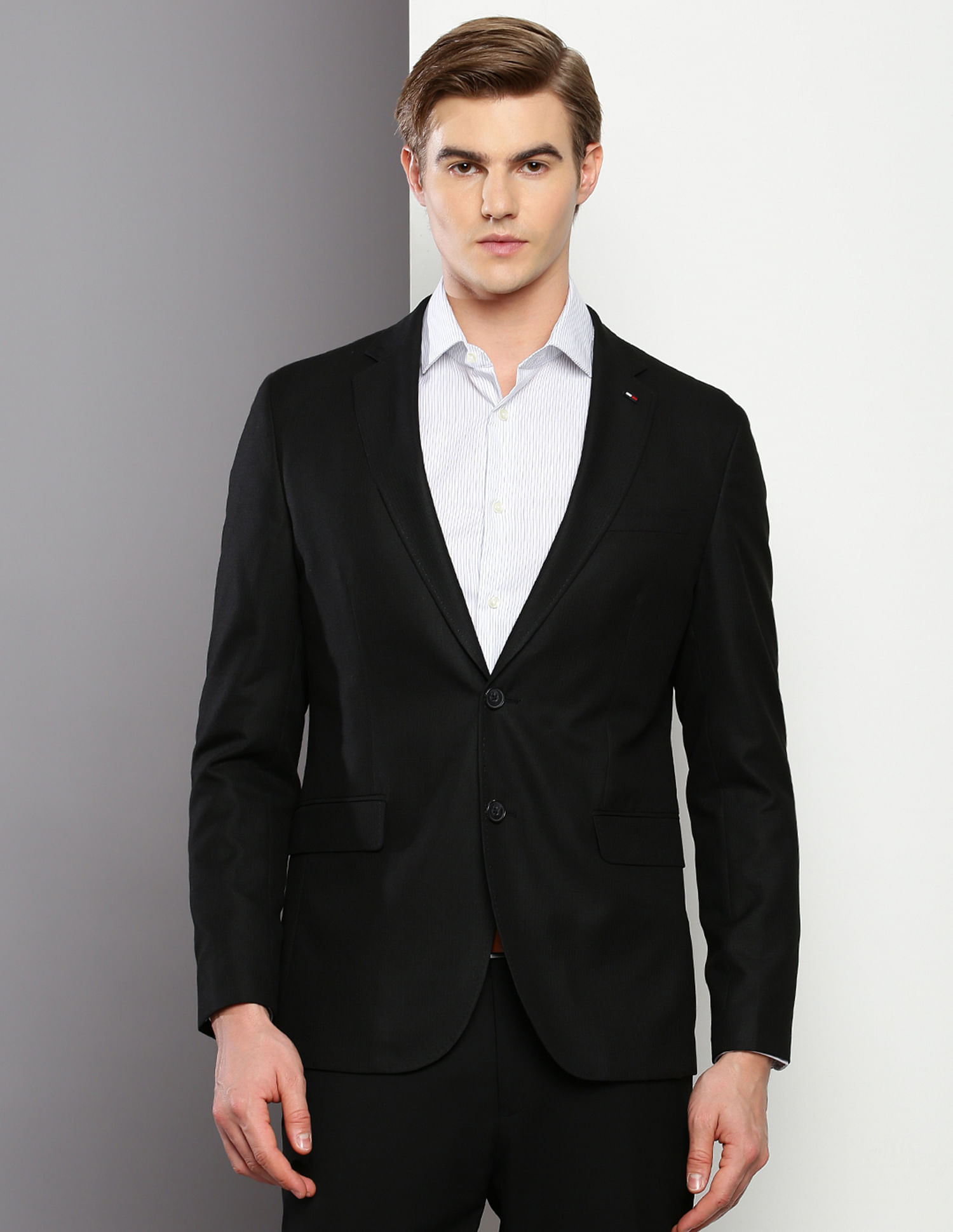 Tommy Hilfiger Micro Check Regular Fit Blazer