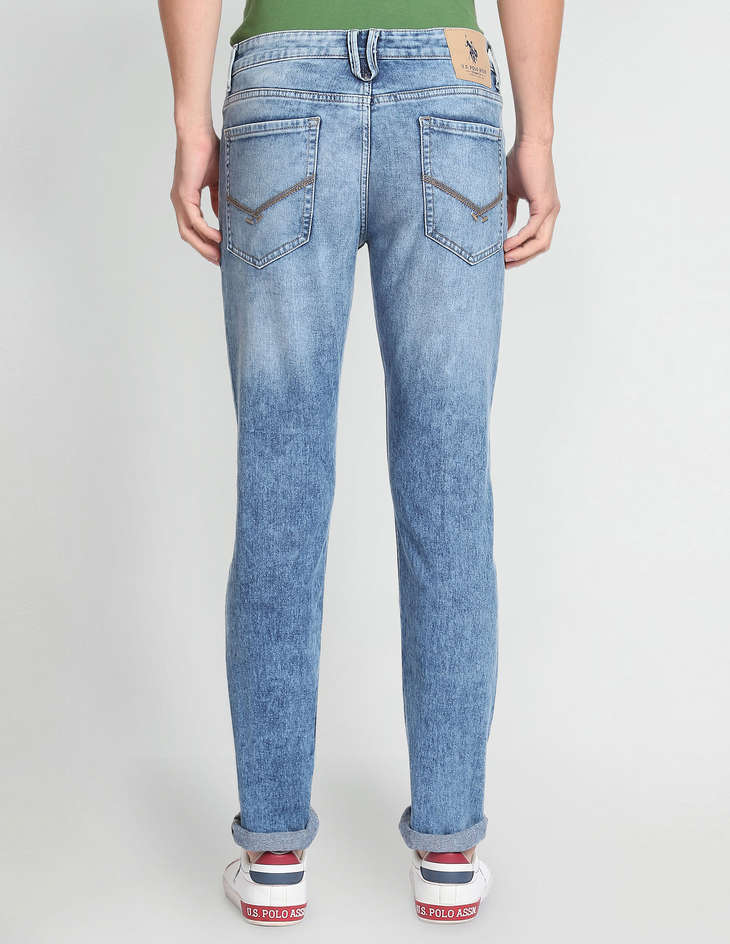 U.S. Polo Assn. Denim Co. Mid Rise Stone Wash Jeans