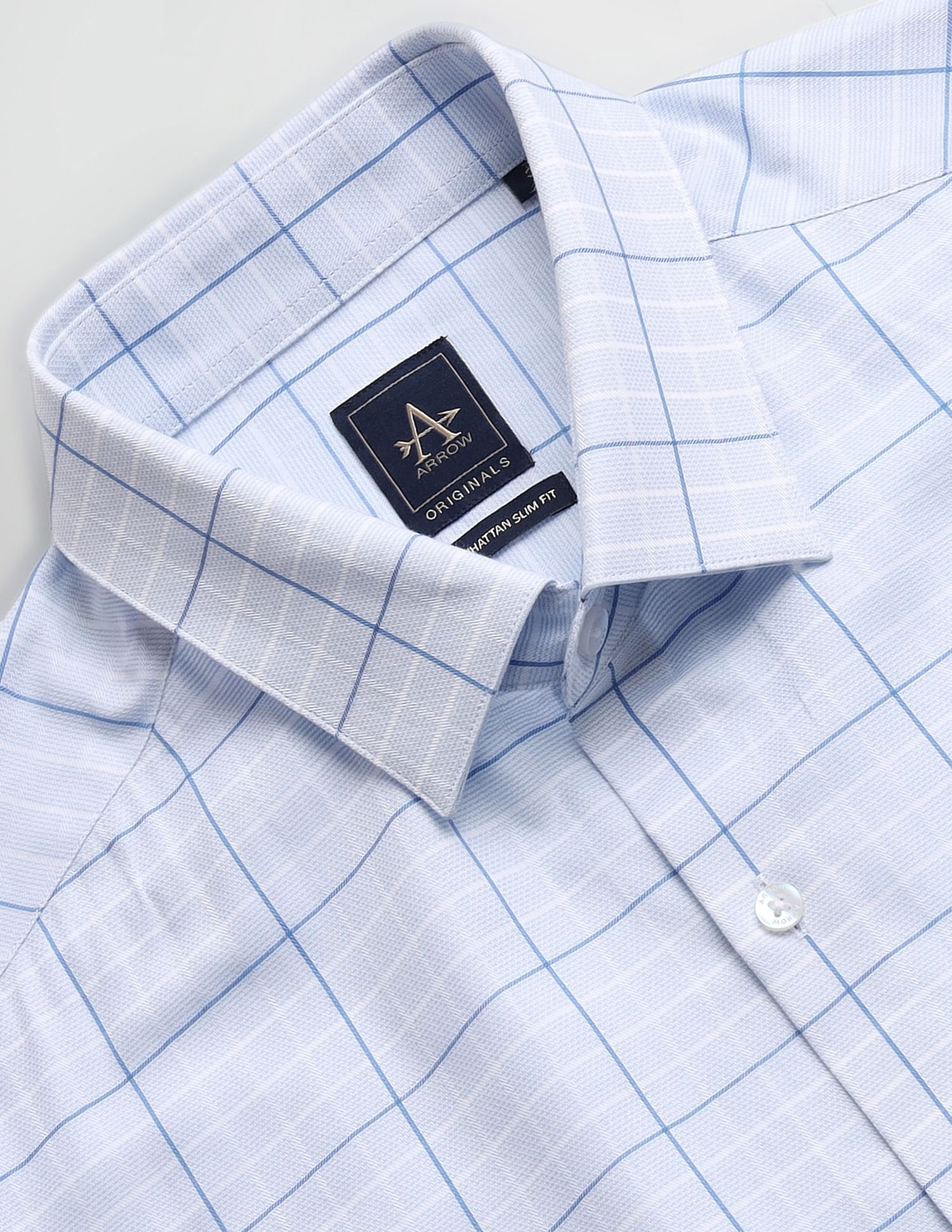 Arrow Graph Check Manhattan Slim Shirt