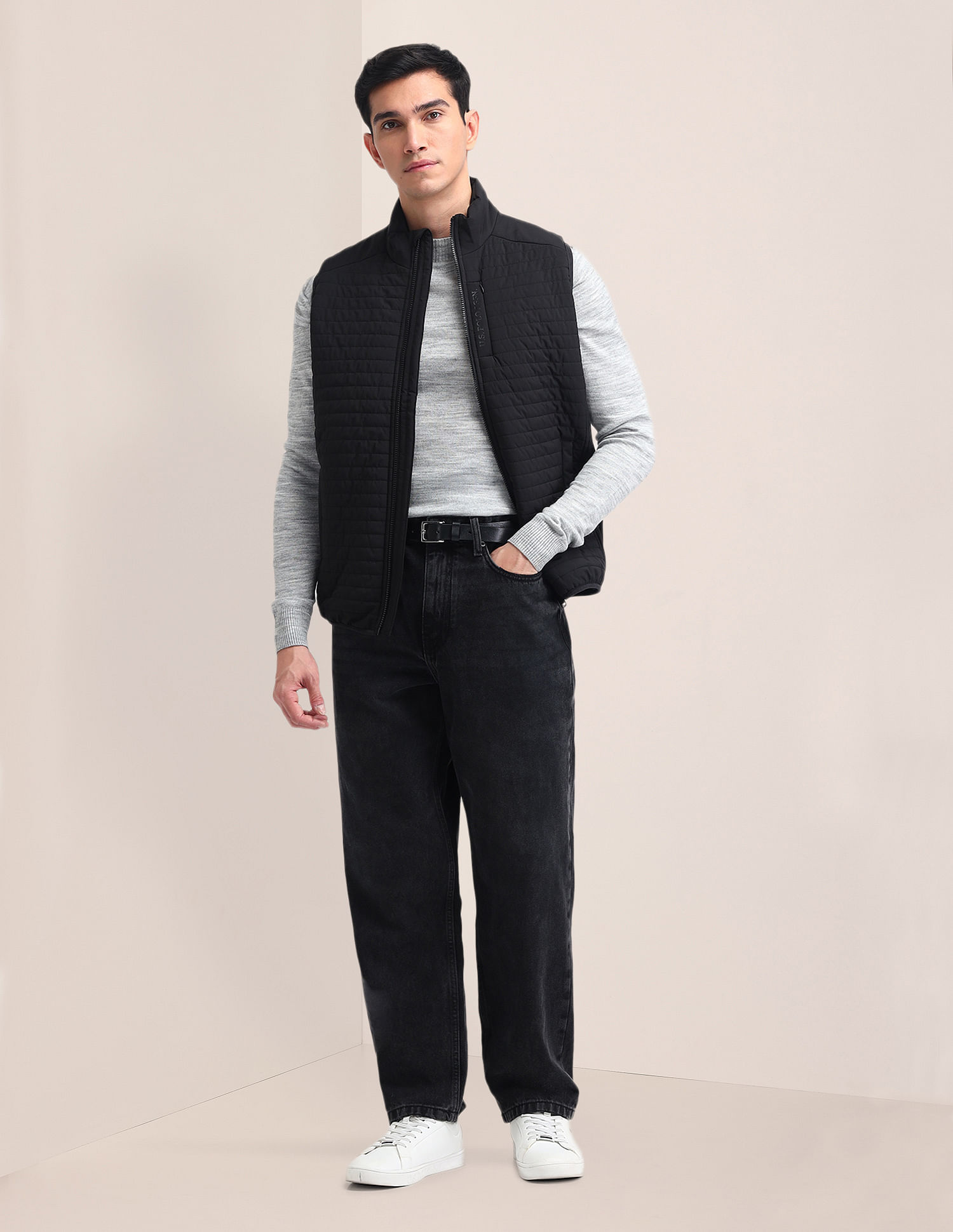 U.S. Polo Assn. USJCKS0646 BLACK Mens Jackets