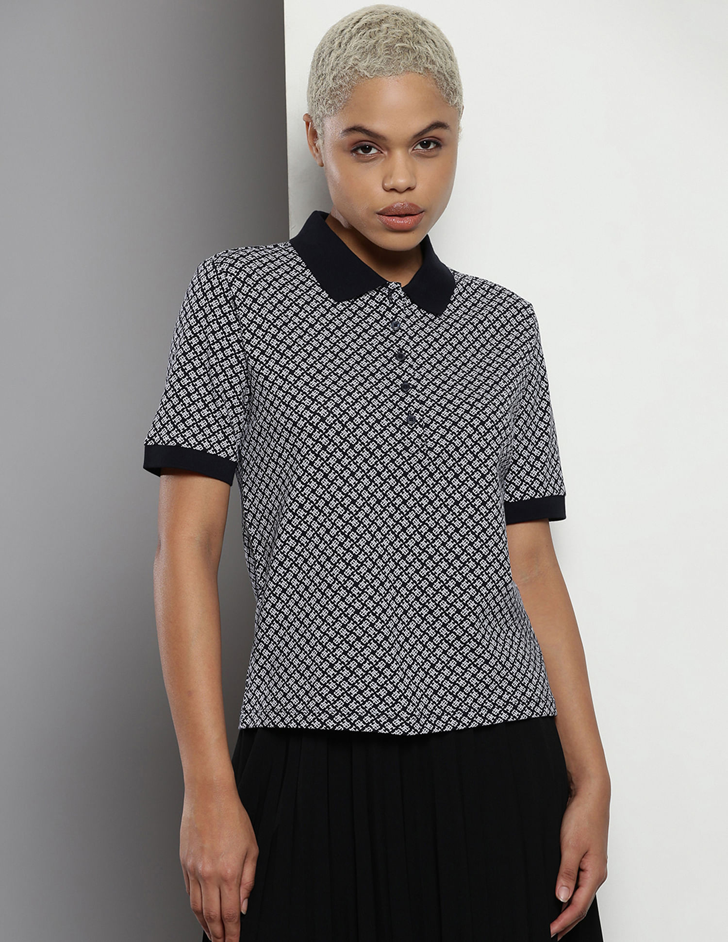 Tommy Hilfiger All Over Monogram Polo Shirt