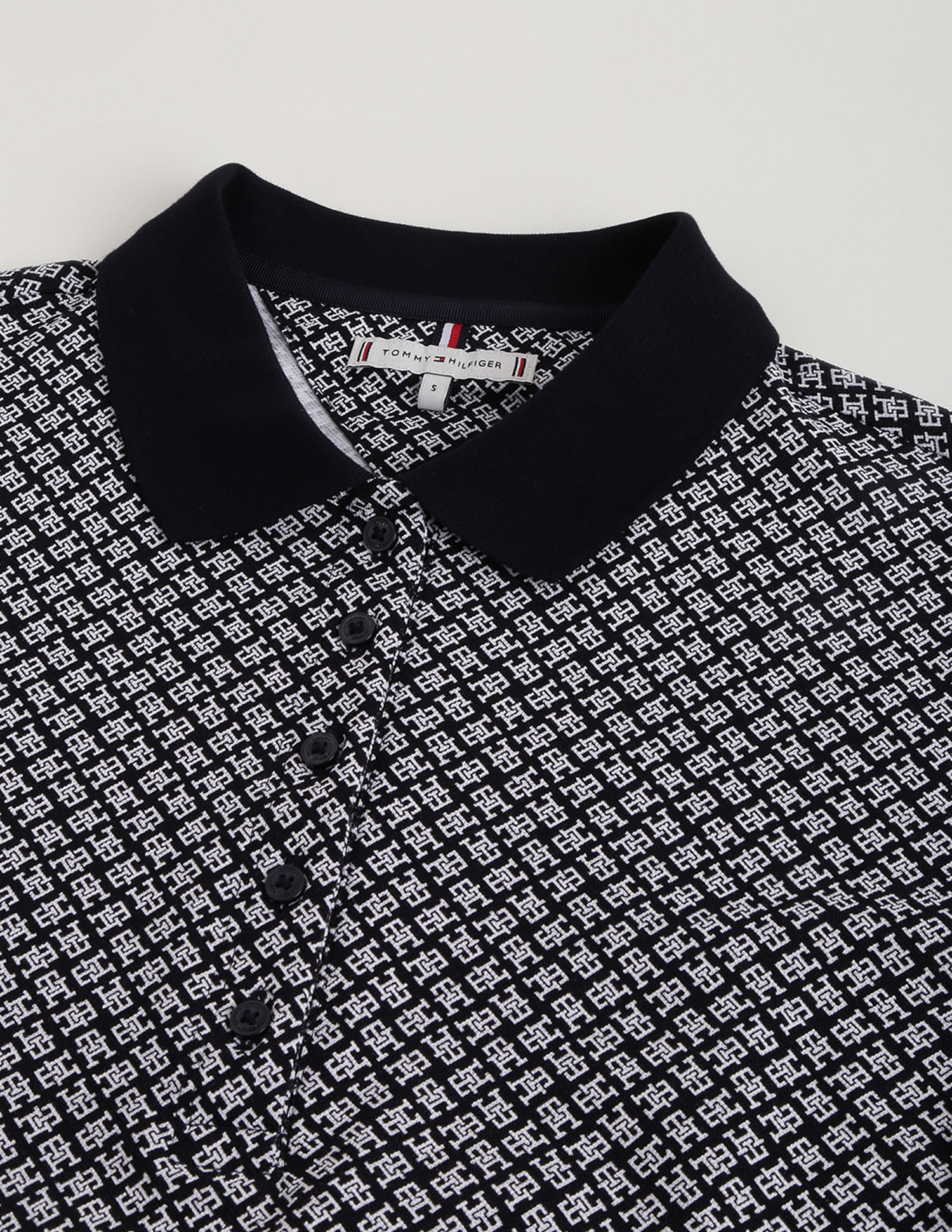 Tommy Hilfiger All Over Monogram Polo Shirt