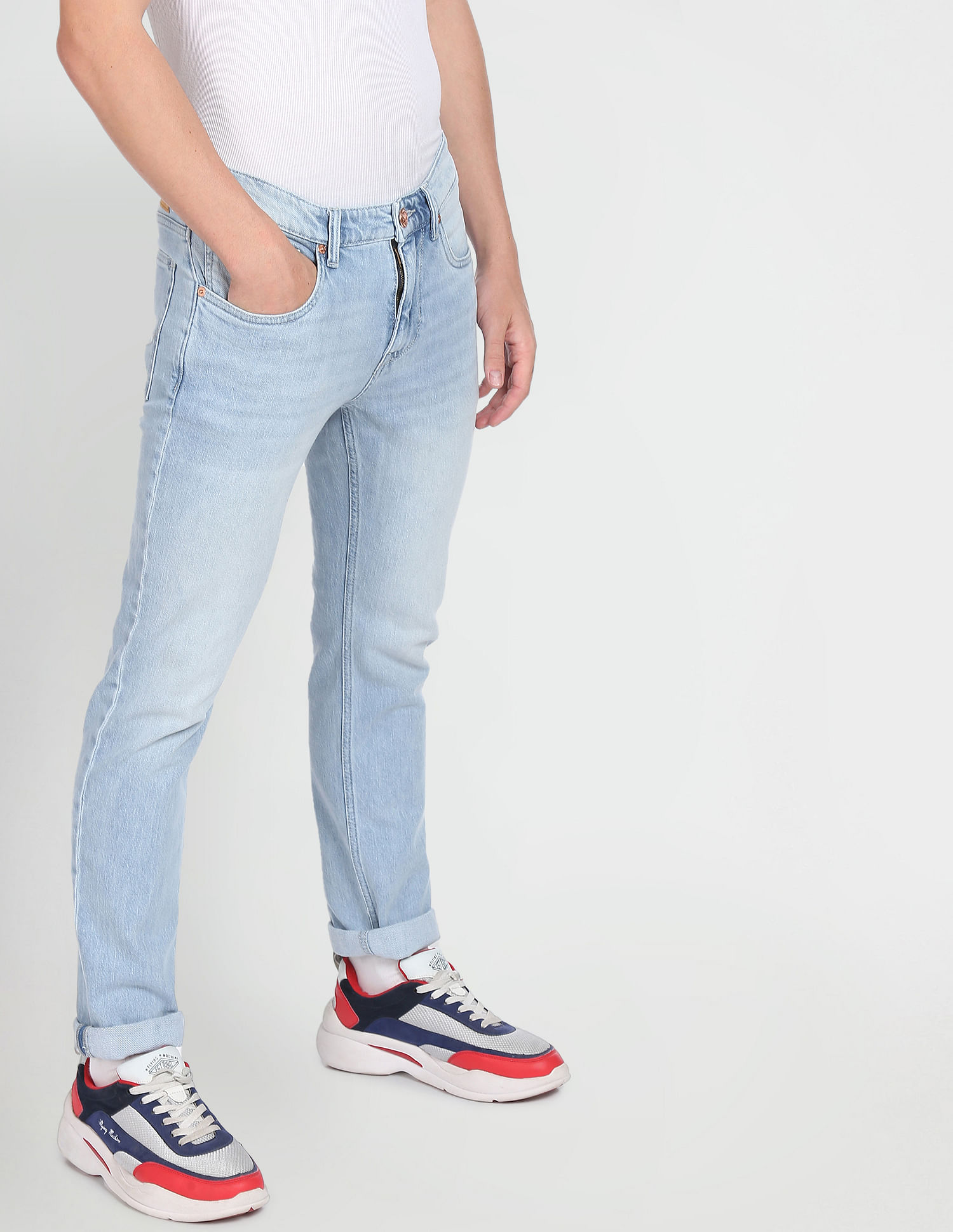 Buy U.S. Polo Assn. Denim Co. Low Rise Brandon Slim Tapered Fit Jeans -  NNNOW.com