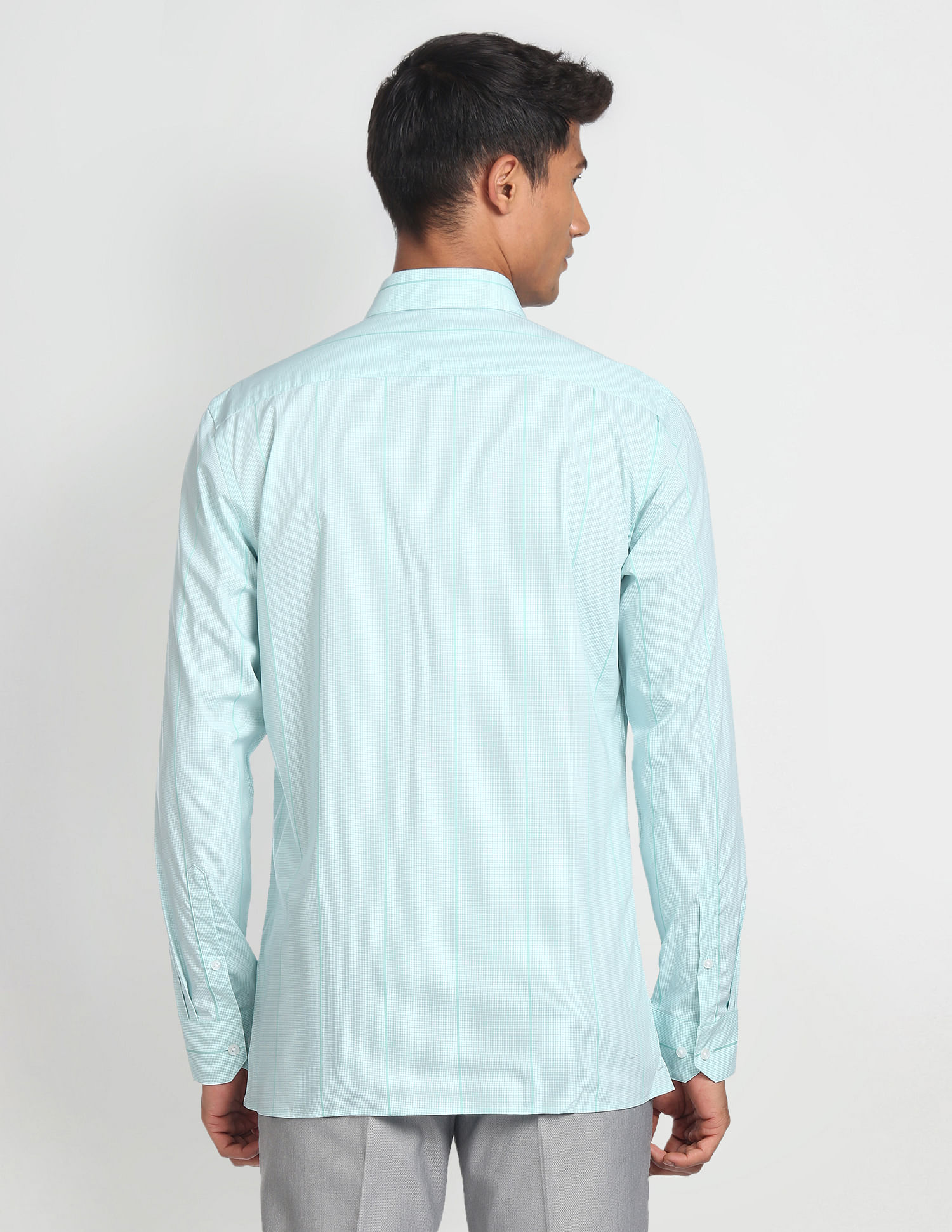 Arrow Micro Check Regular Fit Formal Shirt