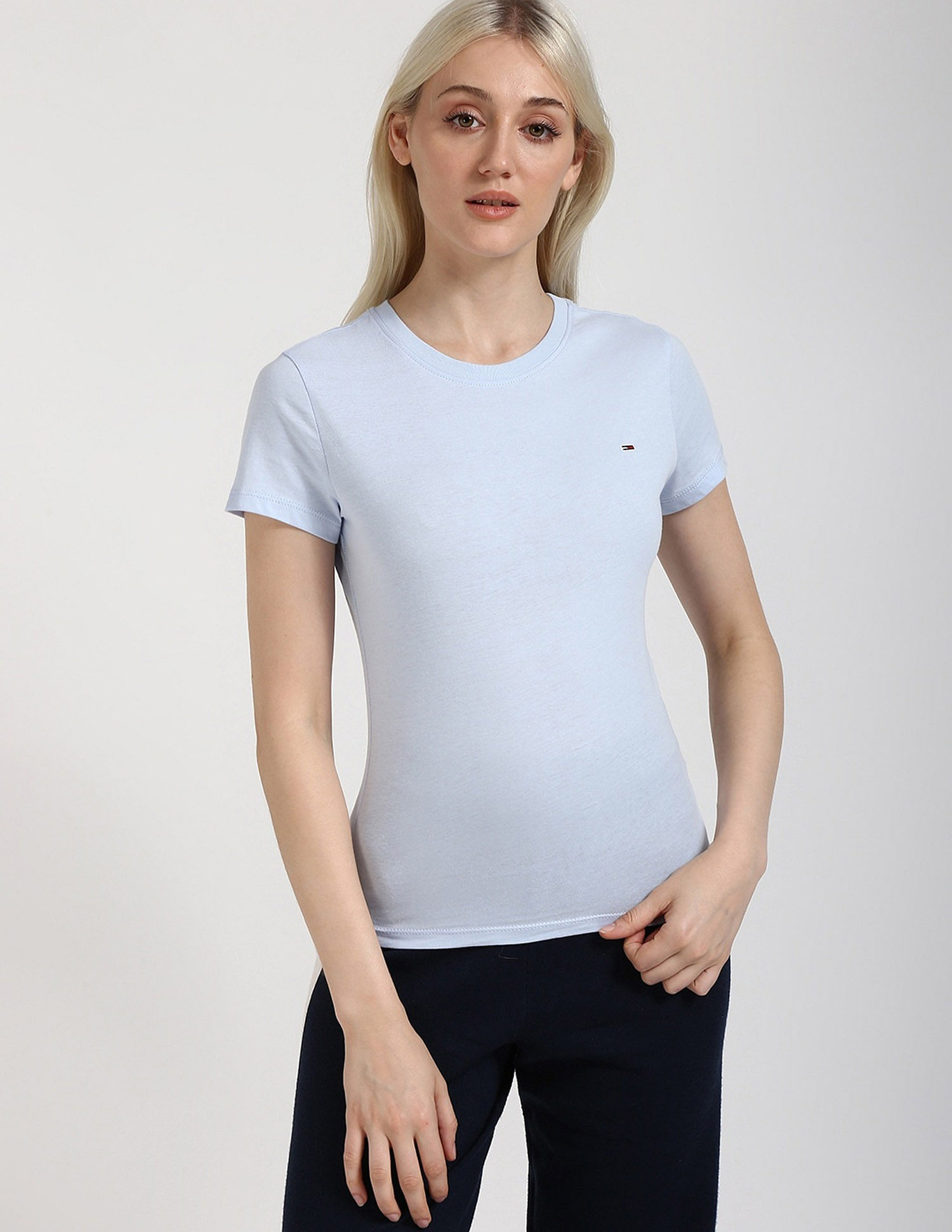 Tommy Hilfiger Solid Slim-Fit Cotton T-Shirt