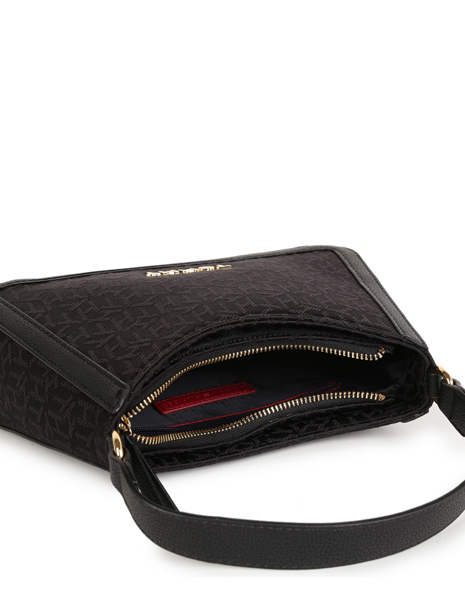 Tommy Hilfiger Tonal Monogram X-Body Hobo Bag